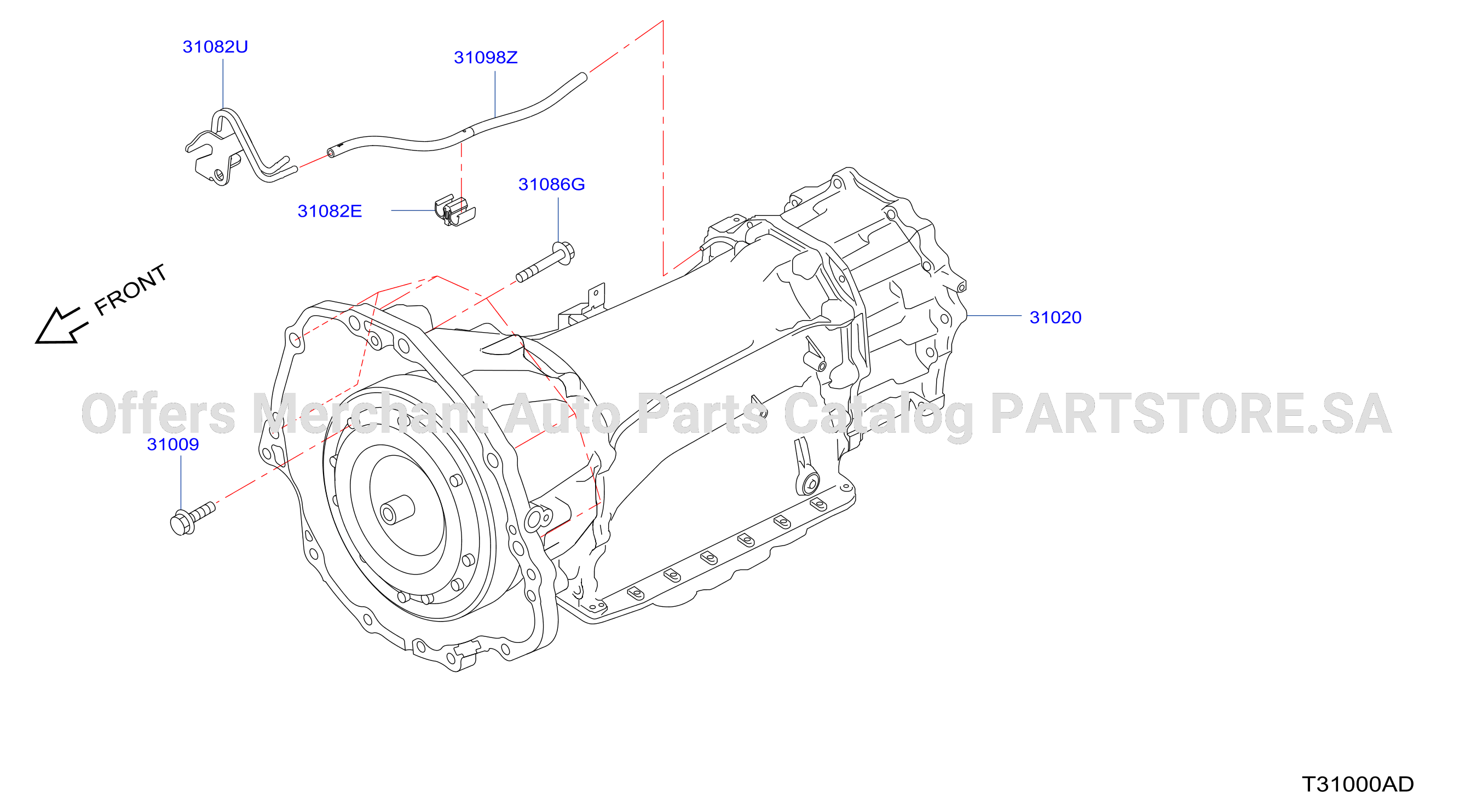 Auto Transmission Transaxle Fitting Assembly Fitting Parts