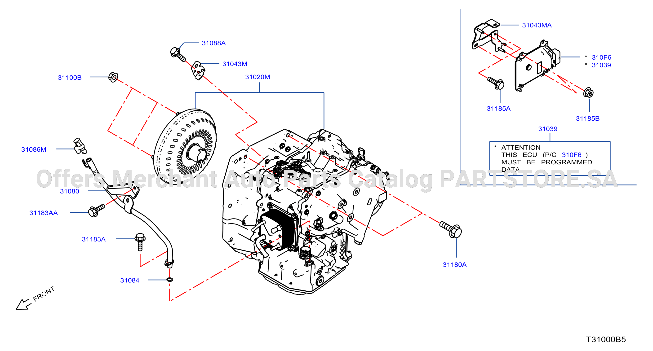 Auto Transmission Transaxle Fitting Assembly Fitting Parts
