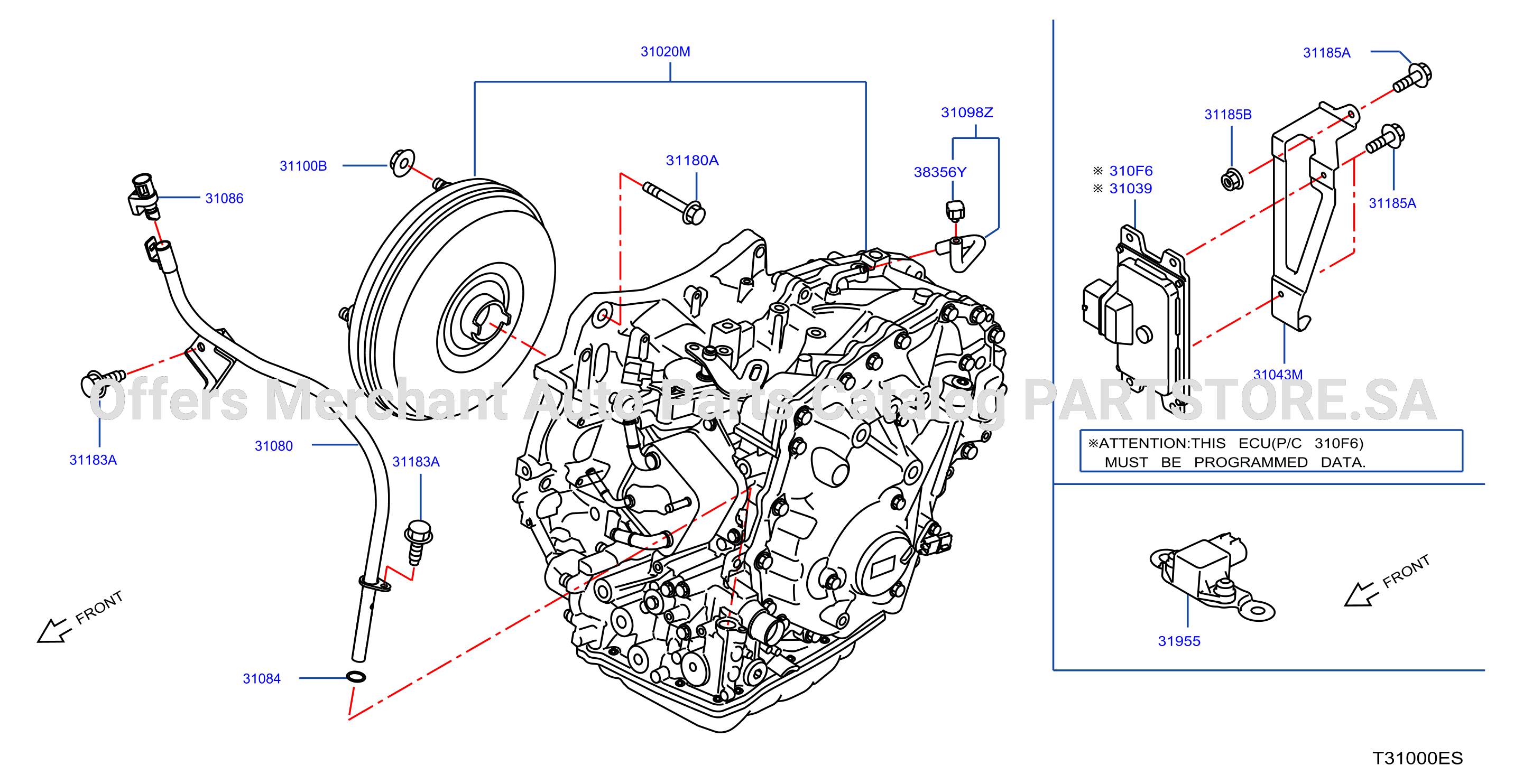 Auto Transmission Transaxle Fitting Assembly Fitting Parts Airp6