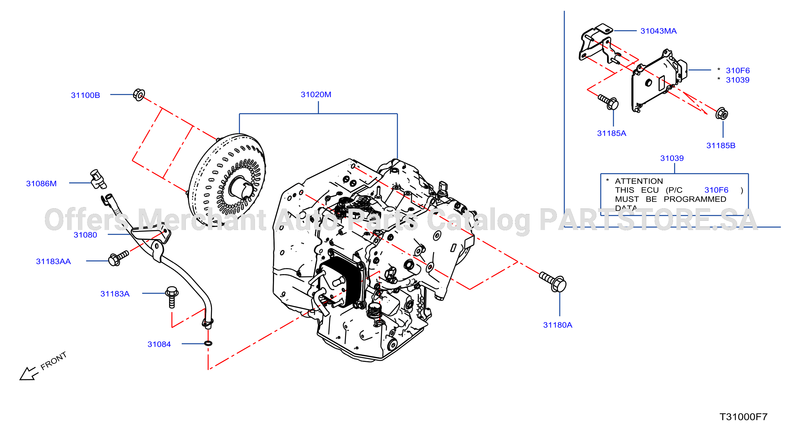 Auto Transmission Transaxle Fitting Assembly Fitting Parts