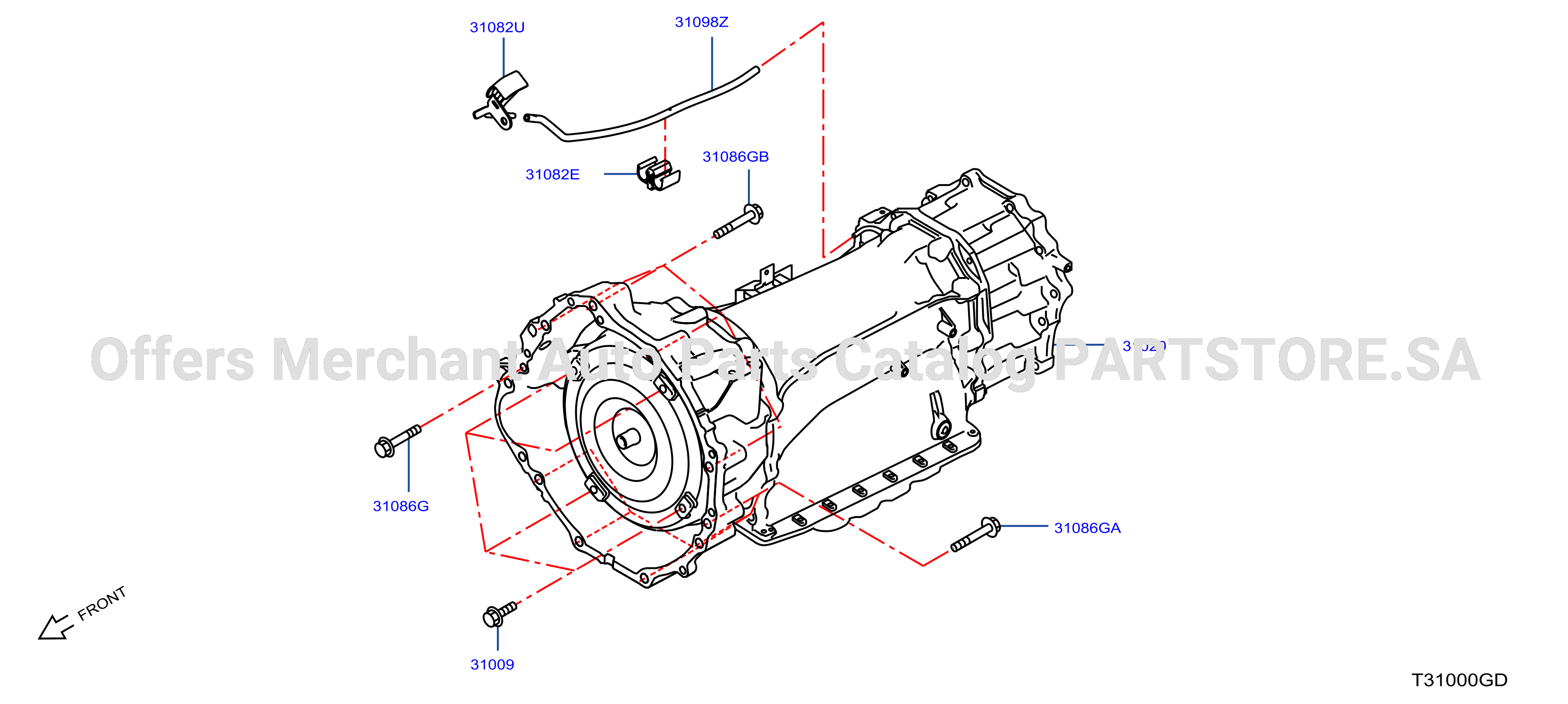 Auto Transmission Transaxle Fitting Assembly Fitting Parts