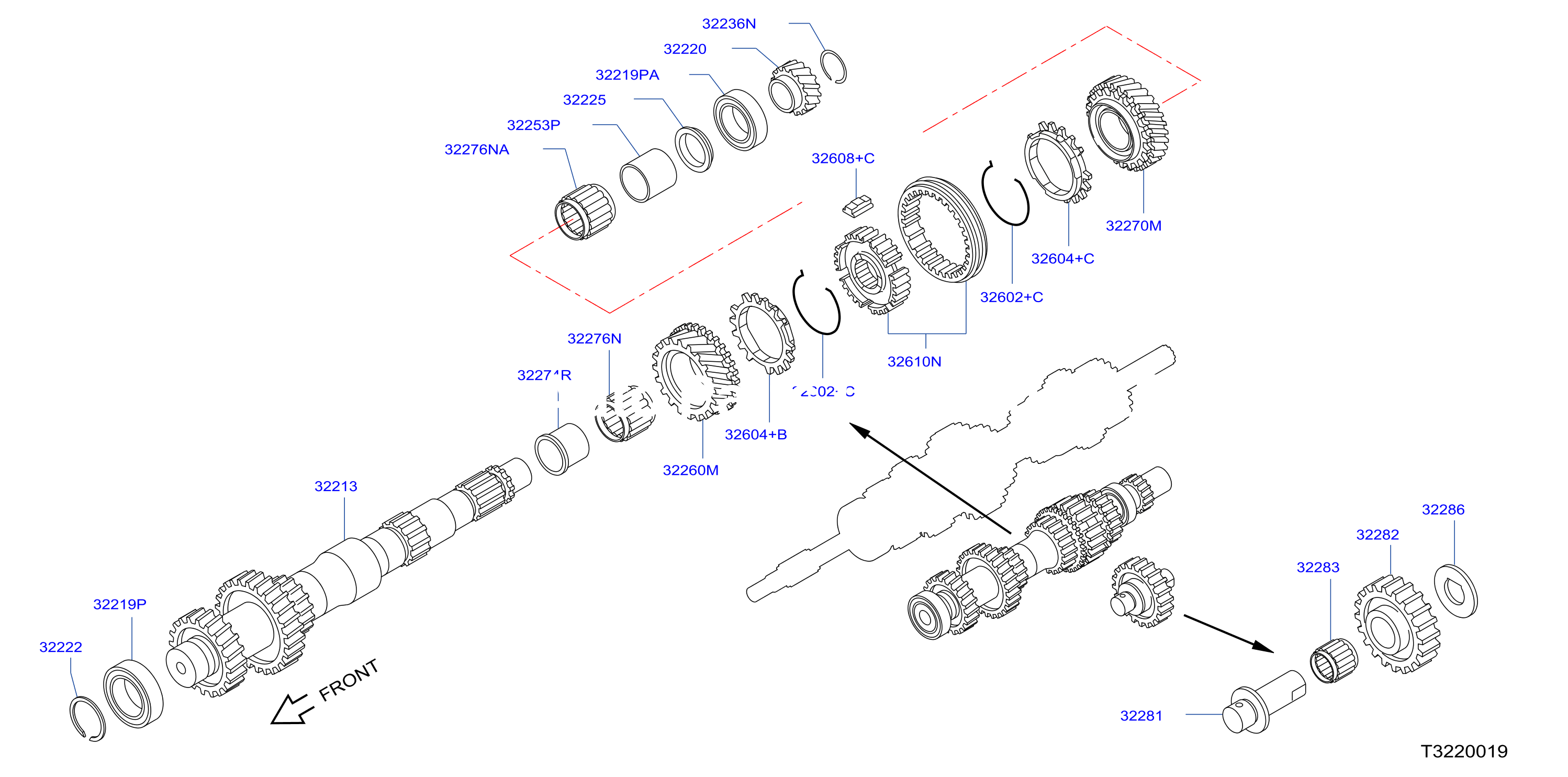 Transmission Gear Counter Reverse Gear