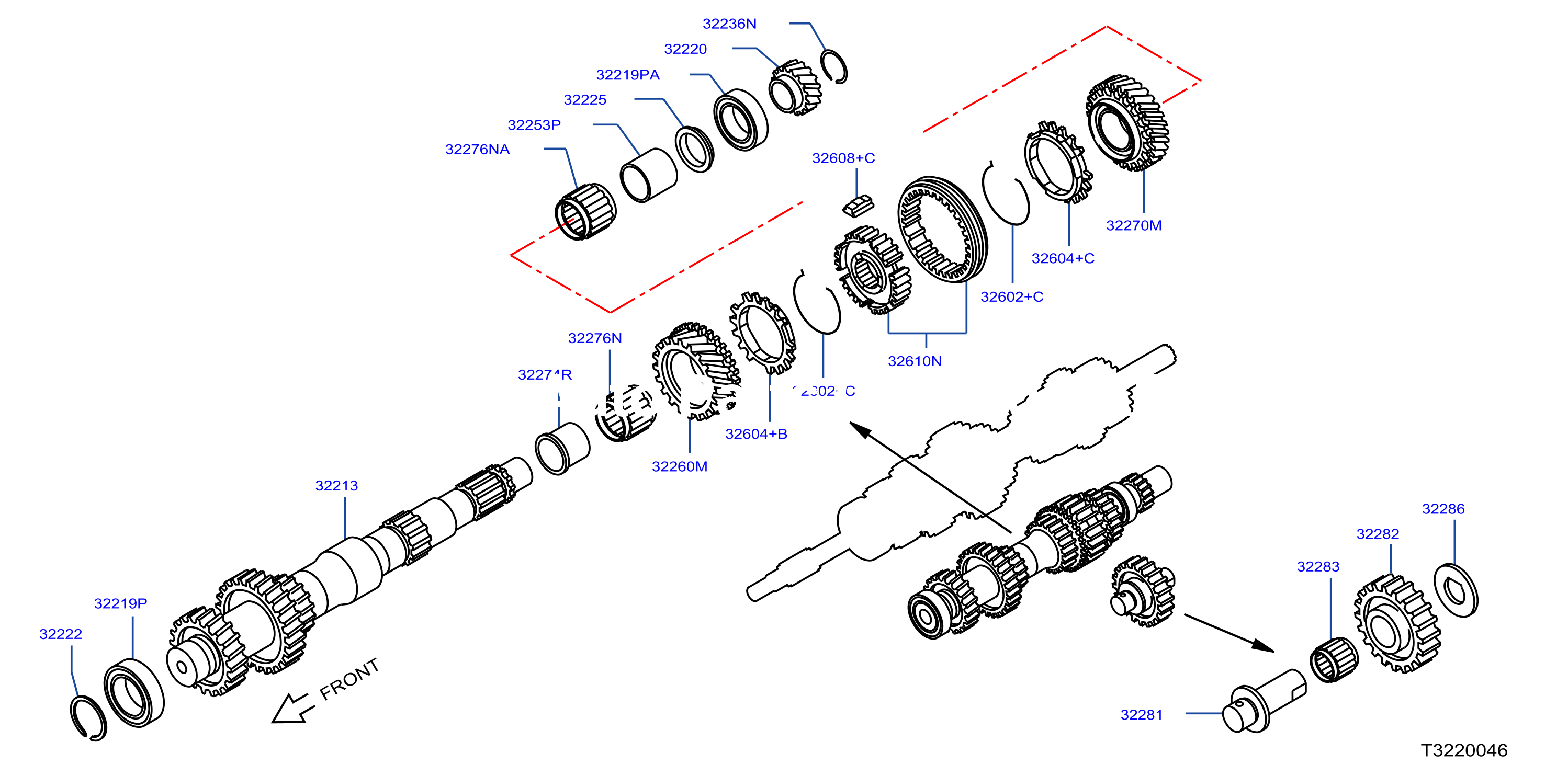 Transmission Gear Counter Reverse Gear