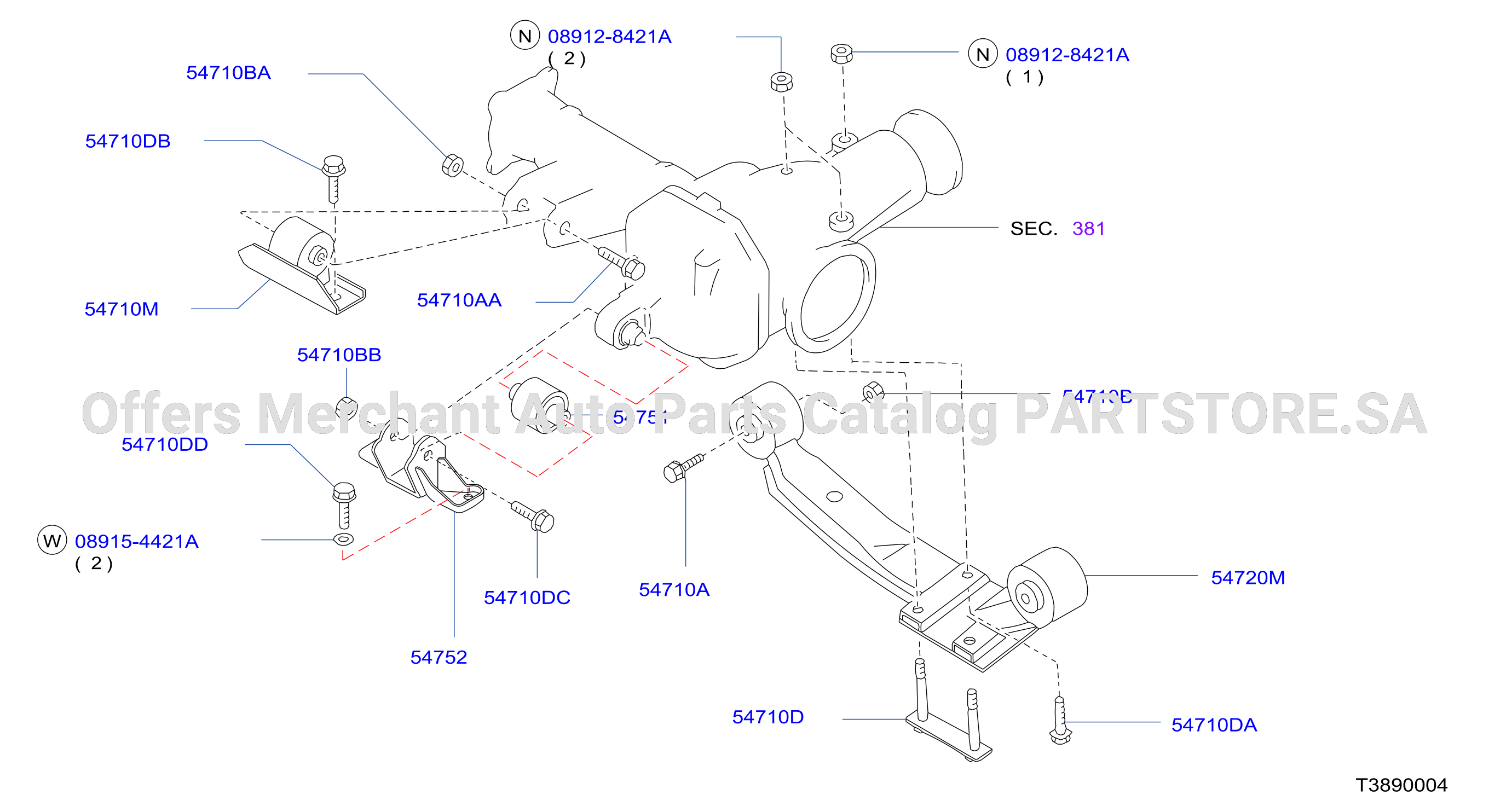 Front Final Drive Mounting