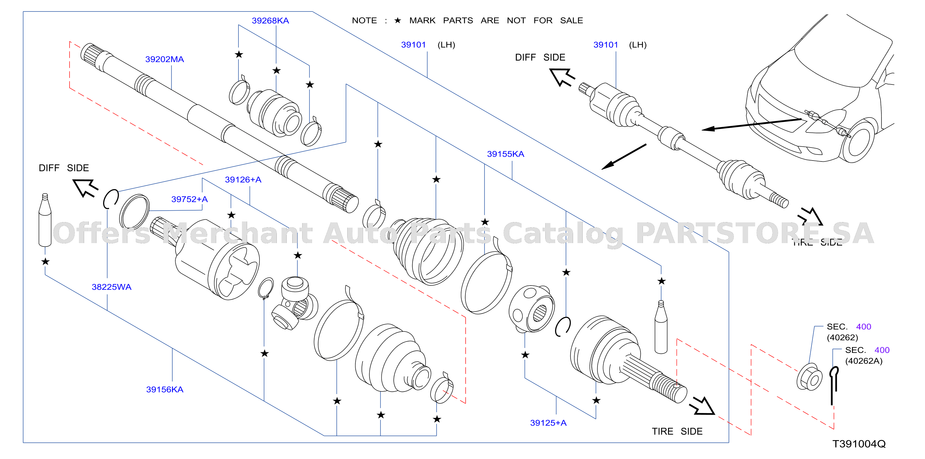Front Drive Shaft Lh Side