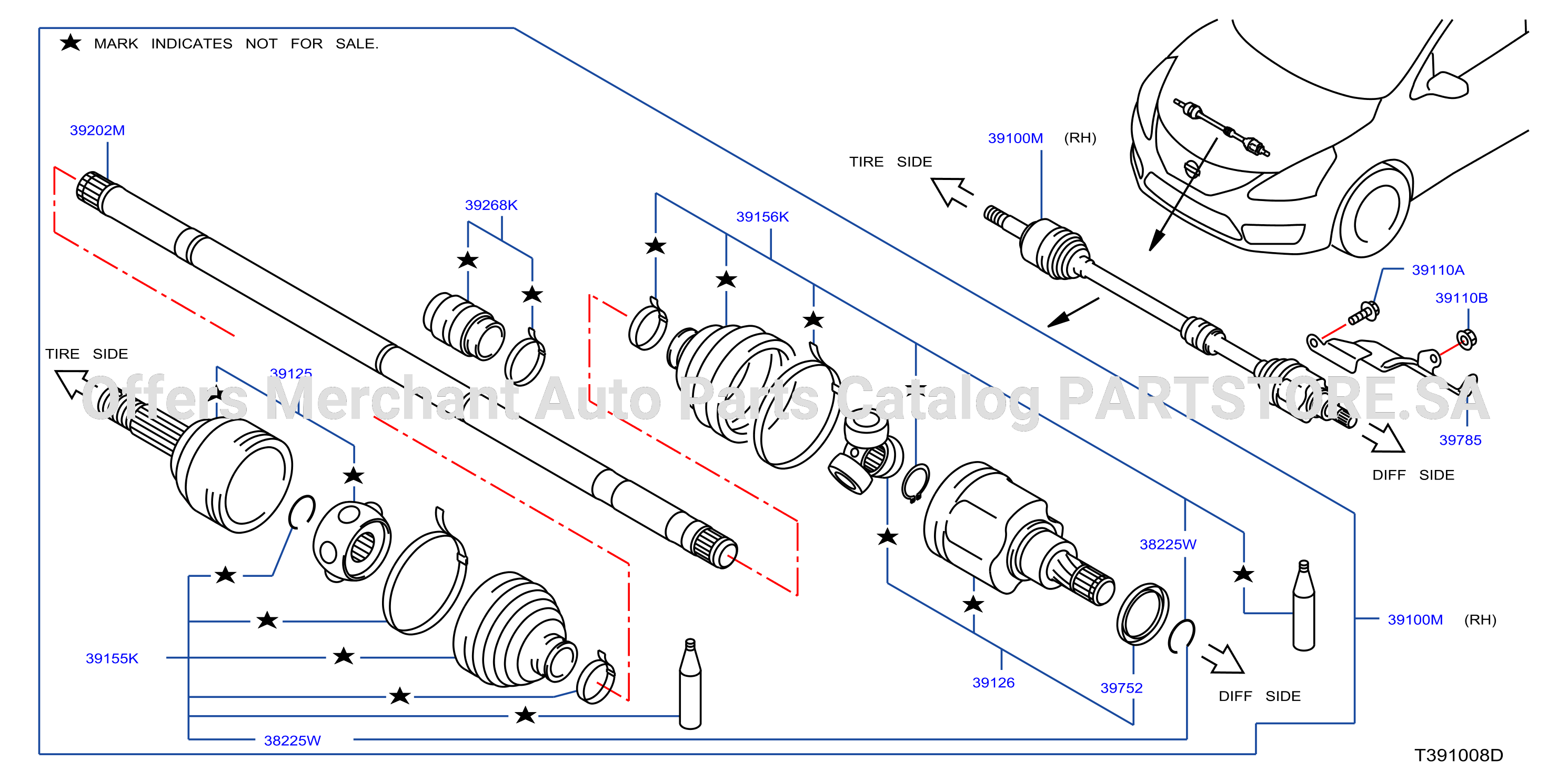 Front Drive Shaft Rh Side