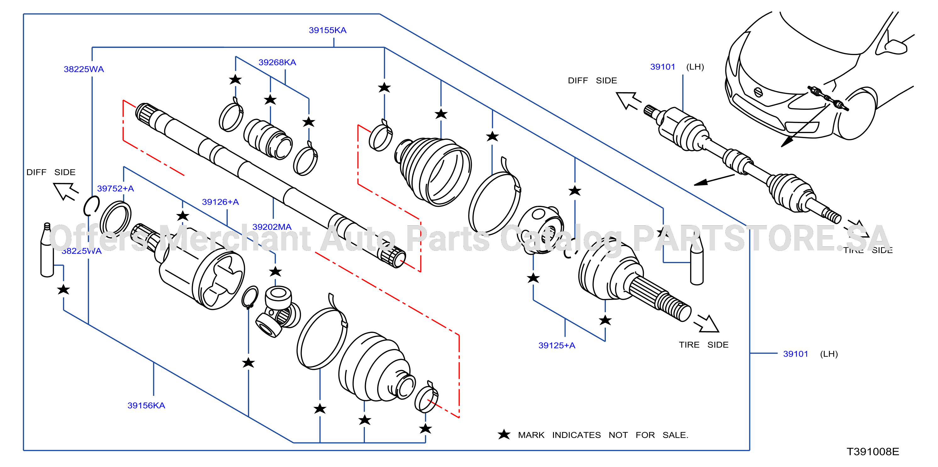 Front Drive Shaft Lh Side