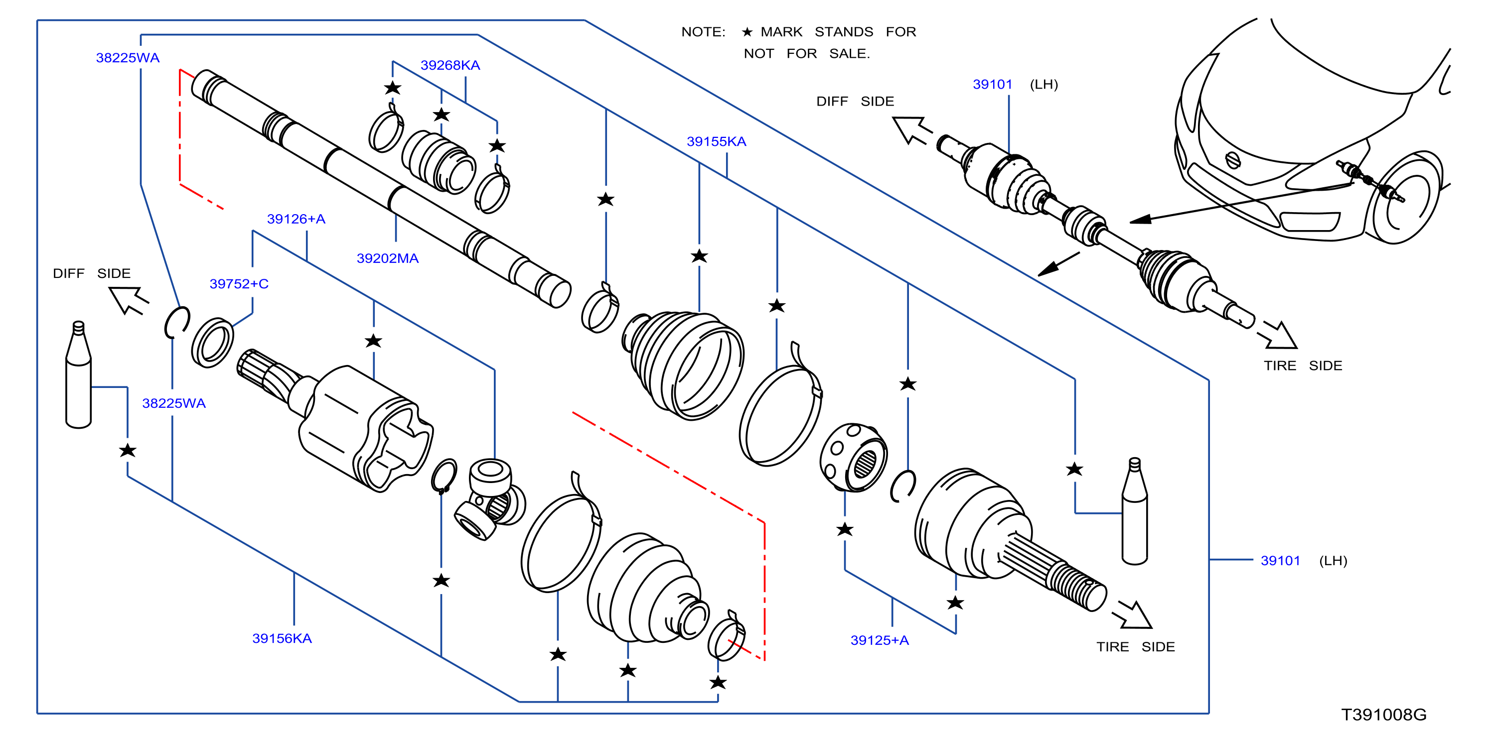 Front Drive Shaft Lh Side