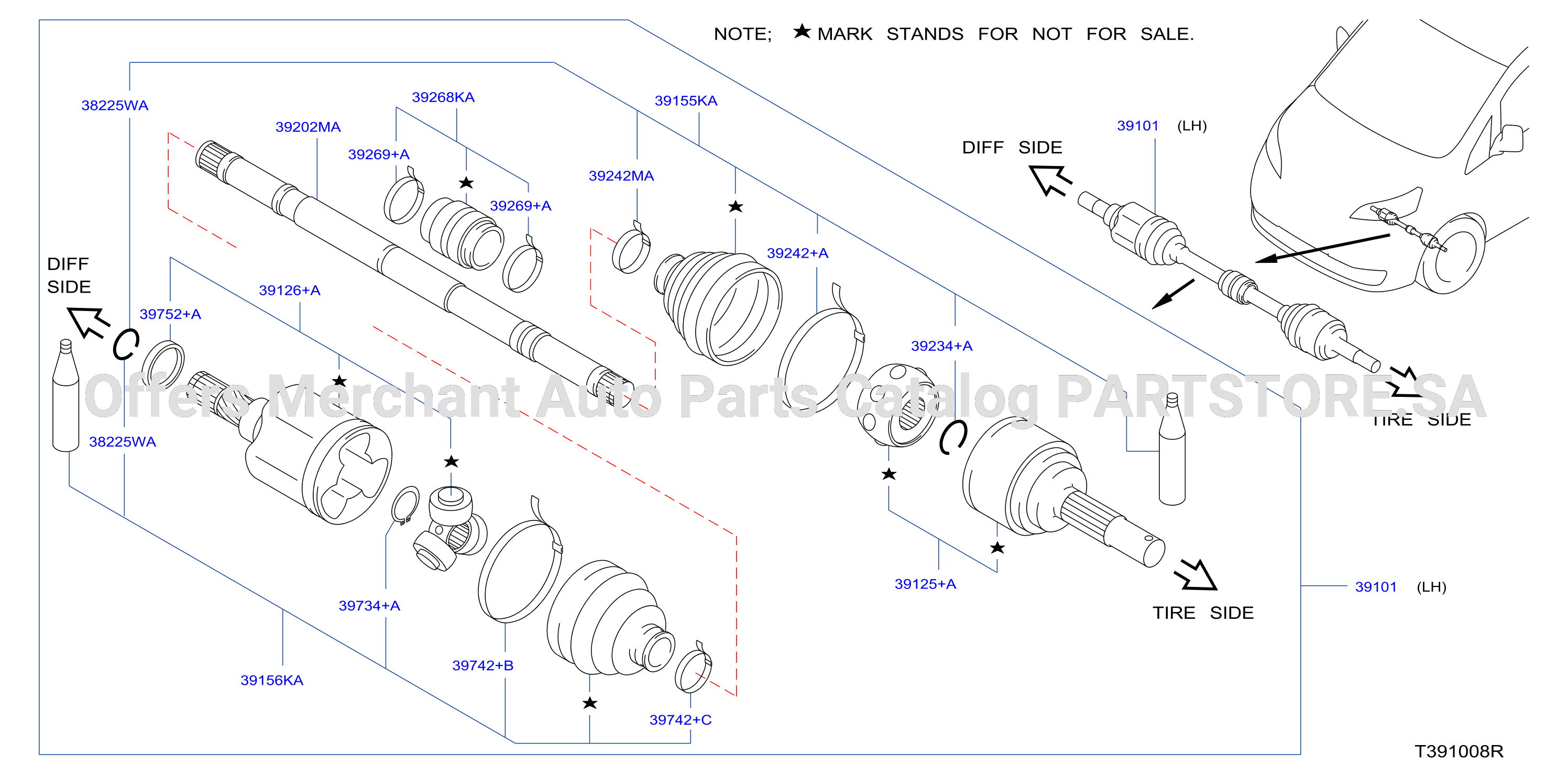 Front Drive Shaft Lh Side