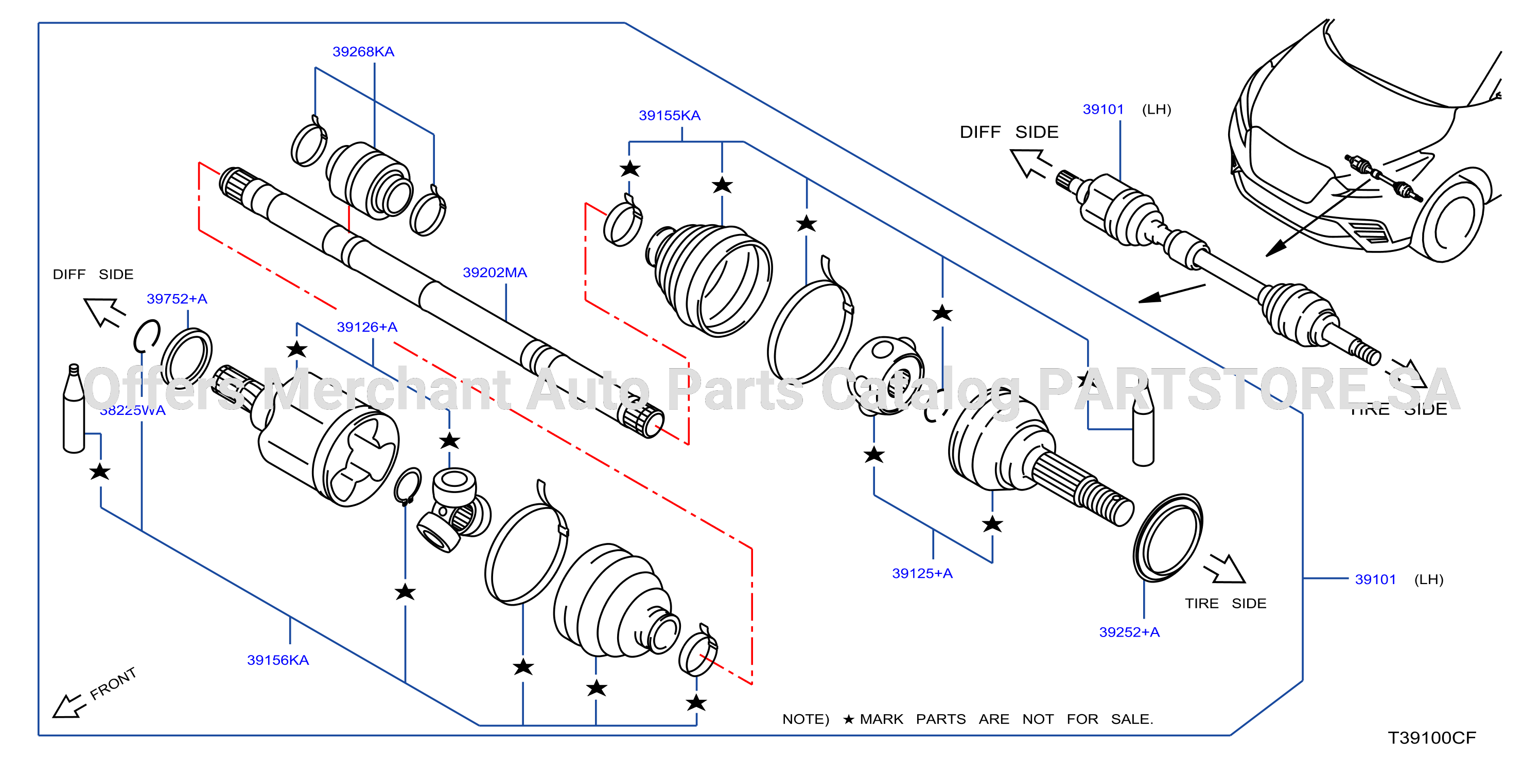 Front Drive Shaft Lh Side