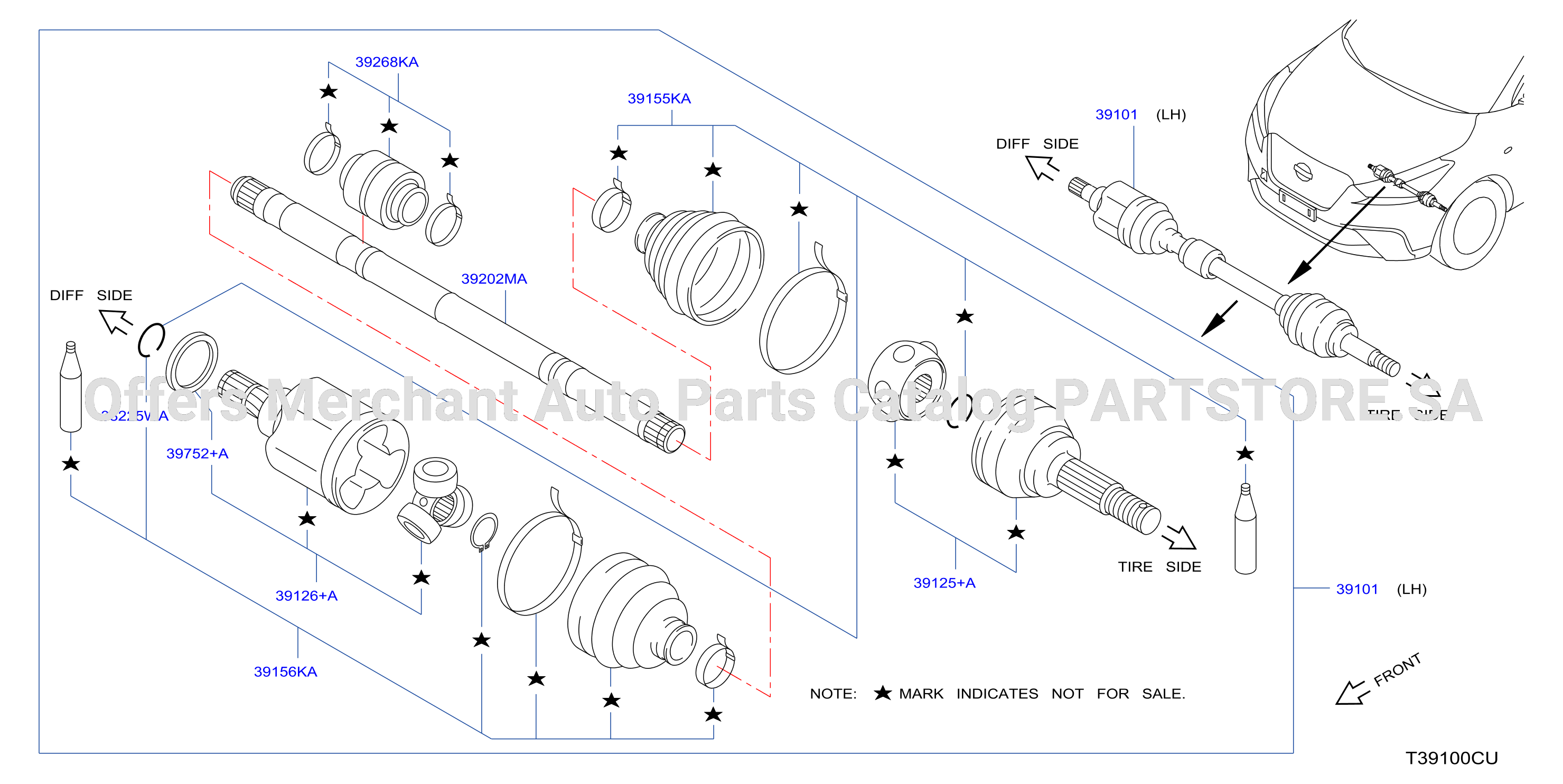 Front Drive Shaft Lh Side