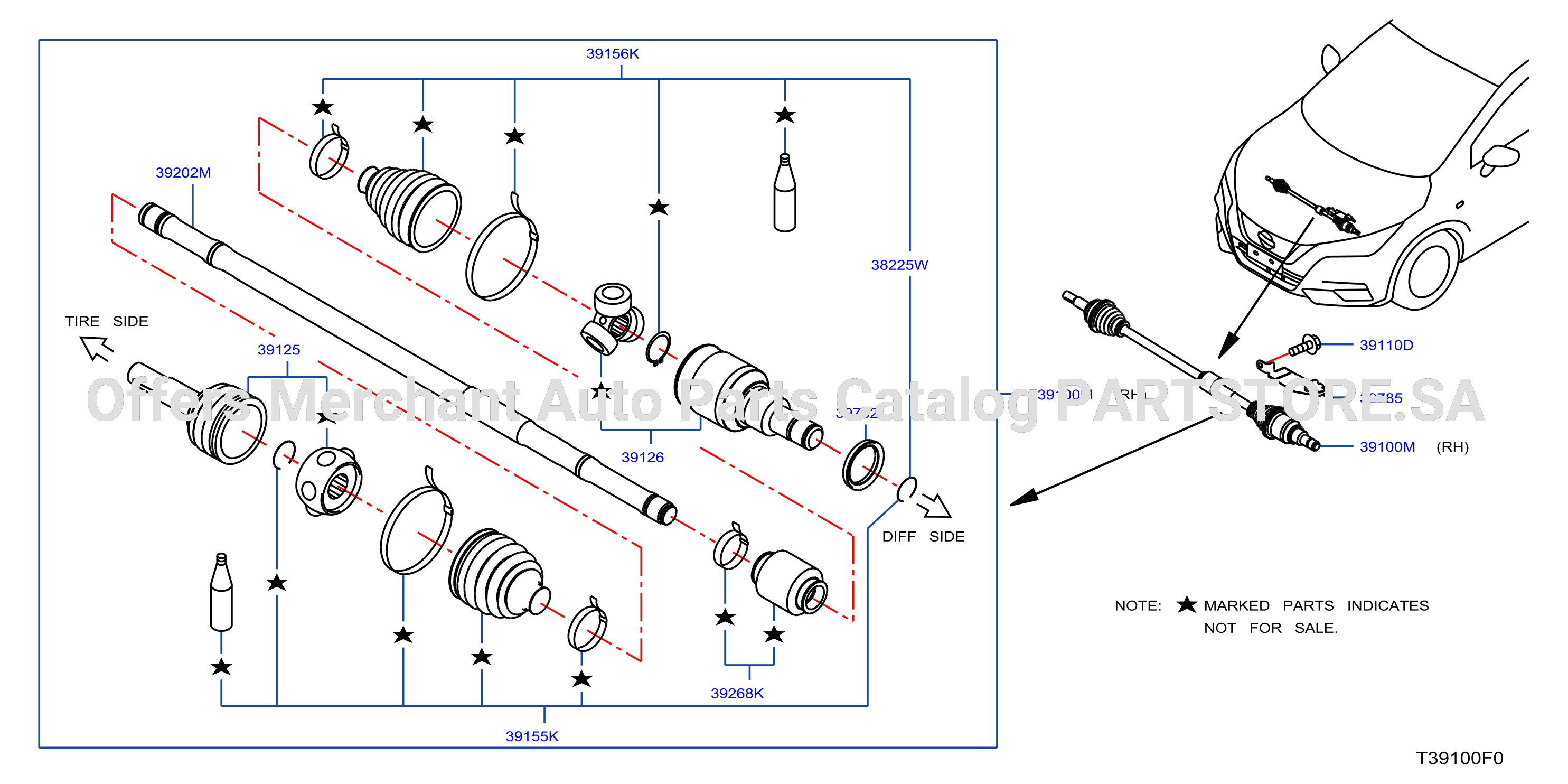 Front Drive Shaft Rh Side