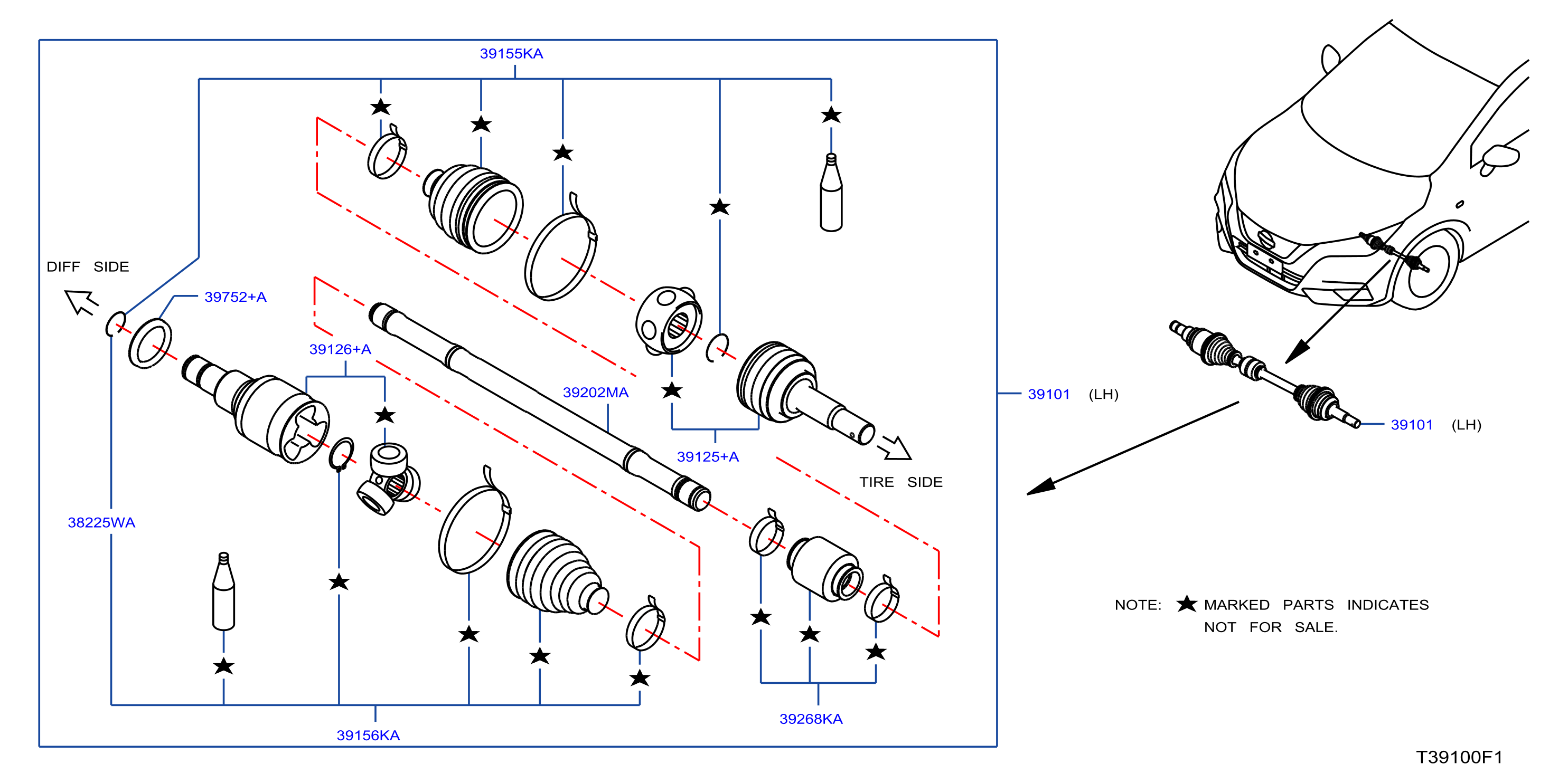 Front Drive Shaft Lh Side