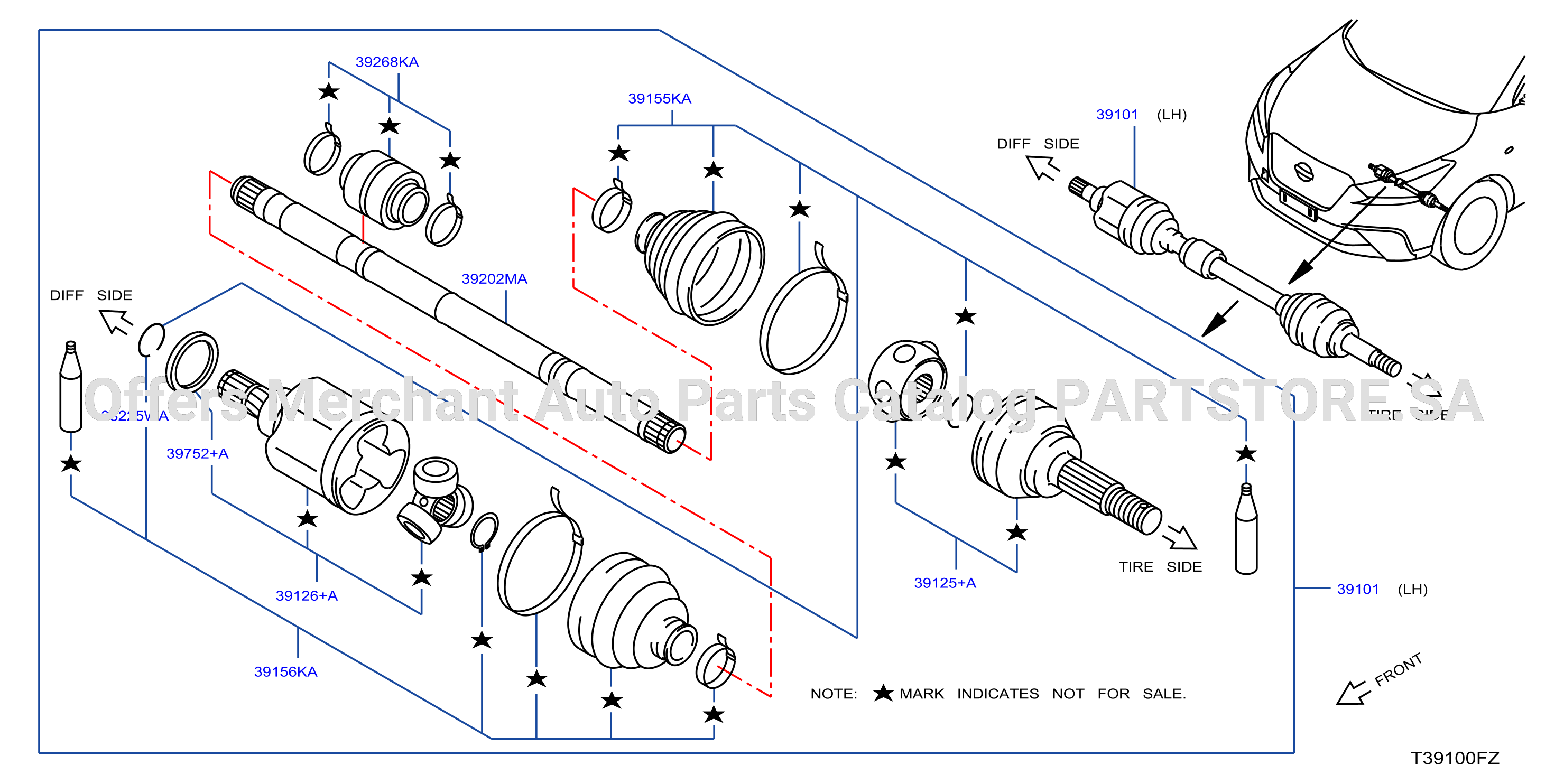 Front Drive Shaft Lh Side