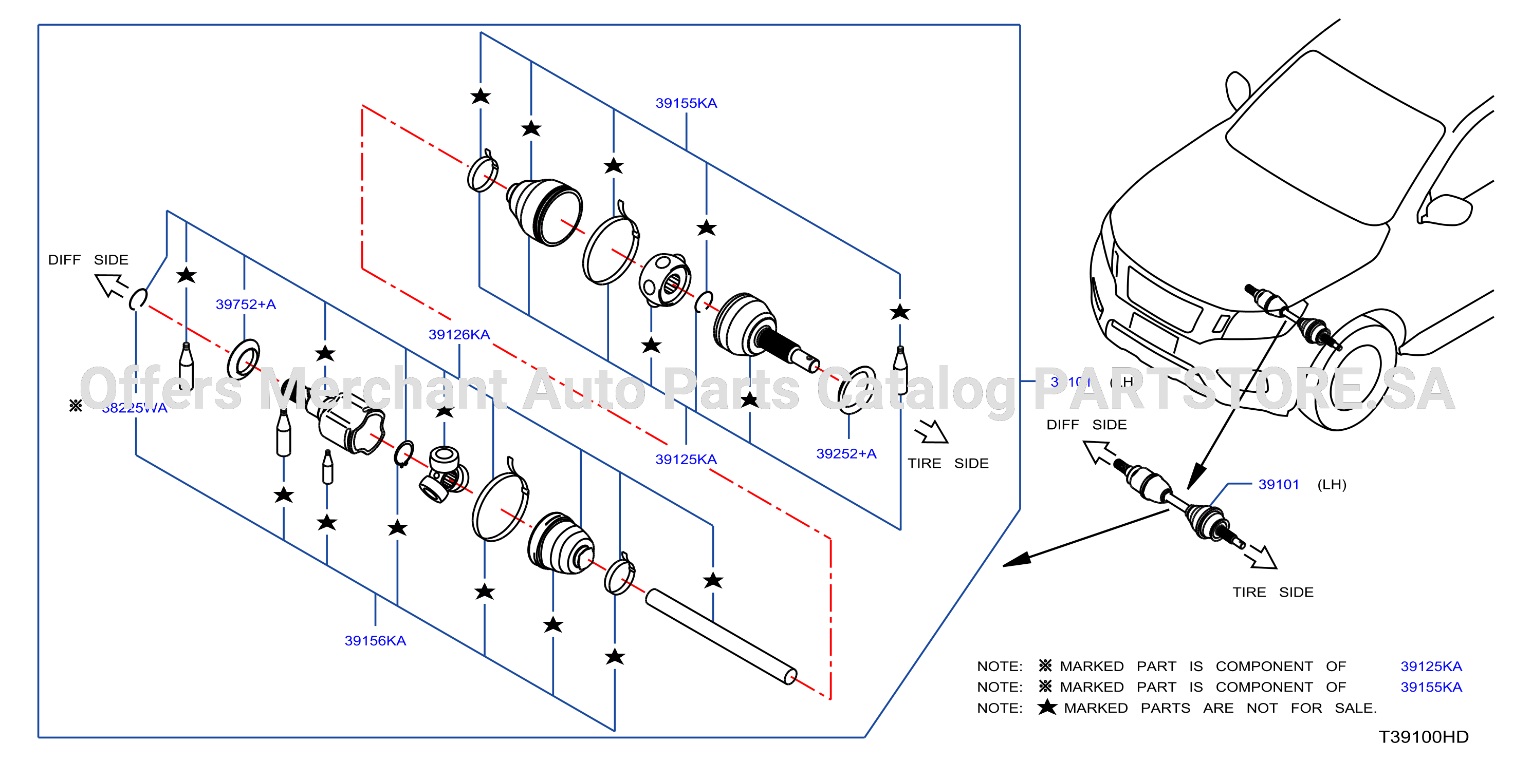 Front Drive Shaft Lh Side