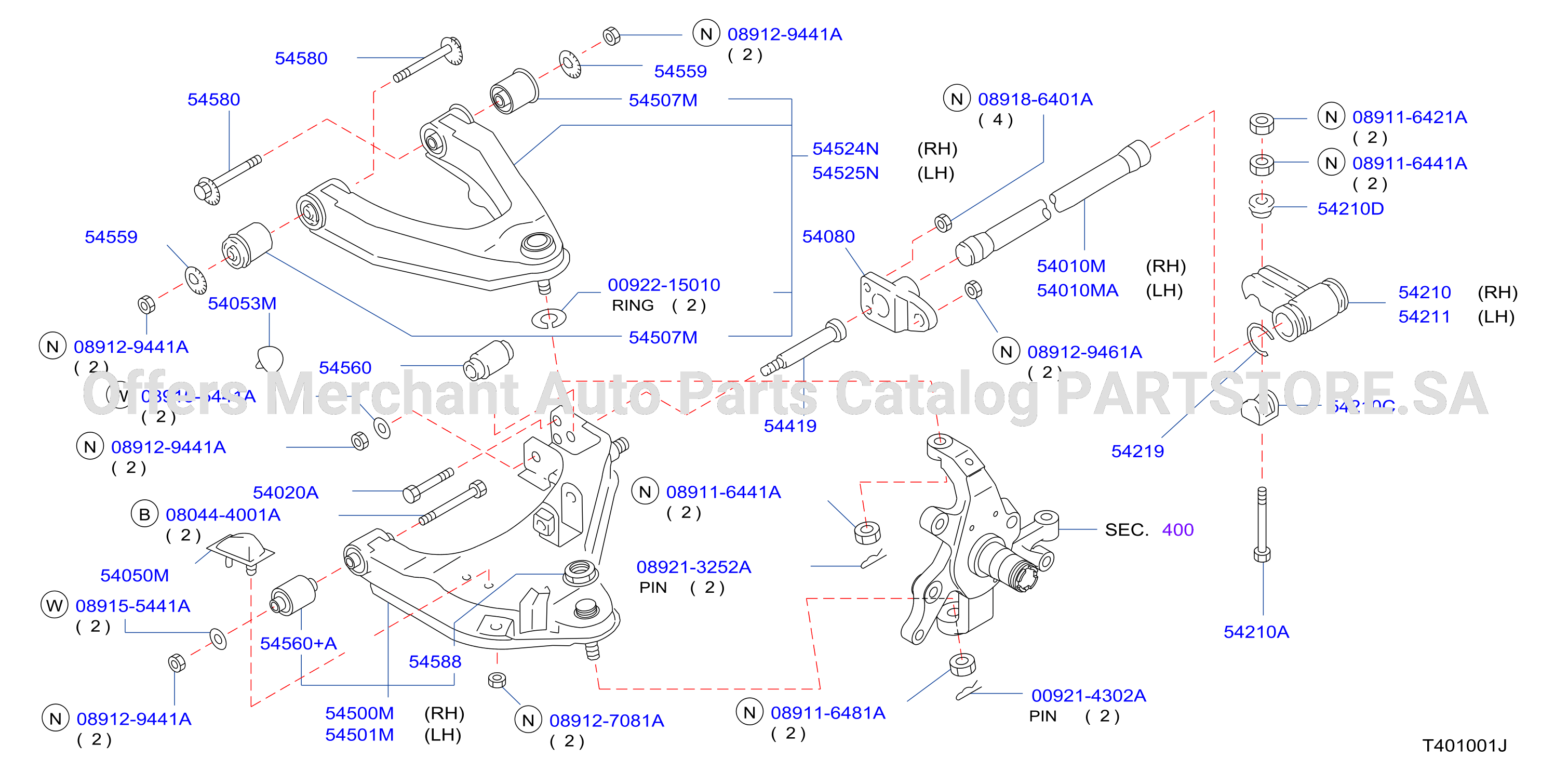 Front Suspension Link Arm Spring