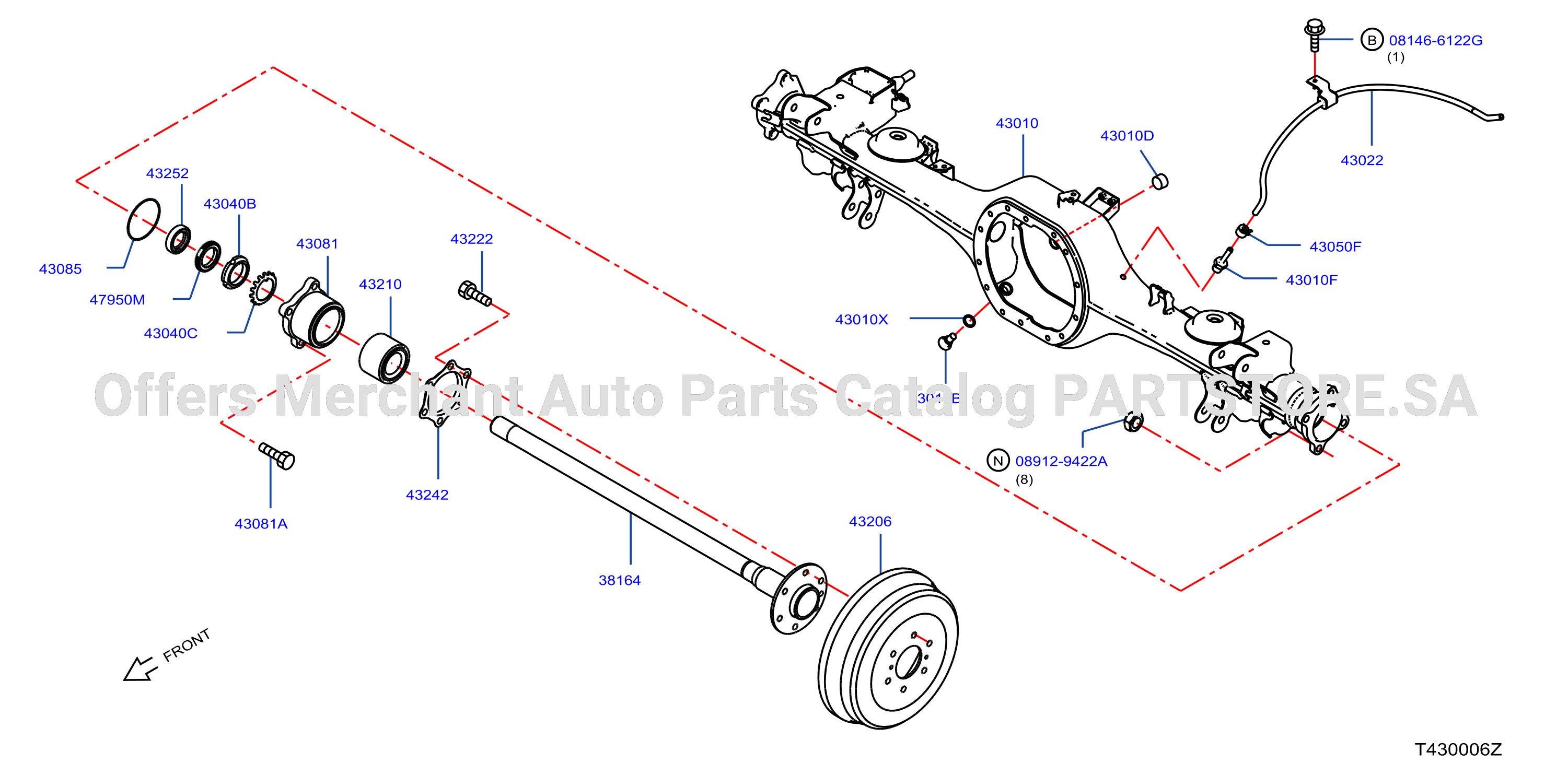 Rear Axle 6Mt 7At
