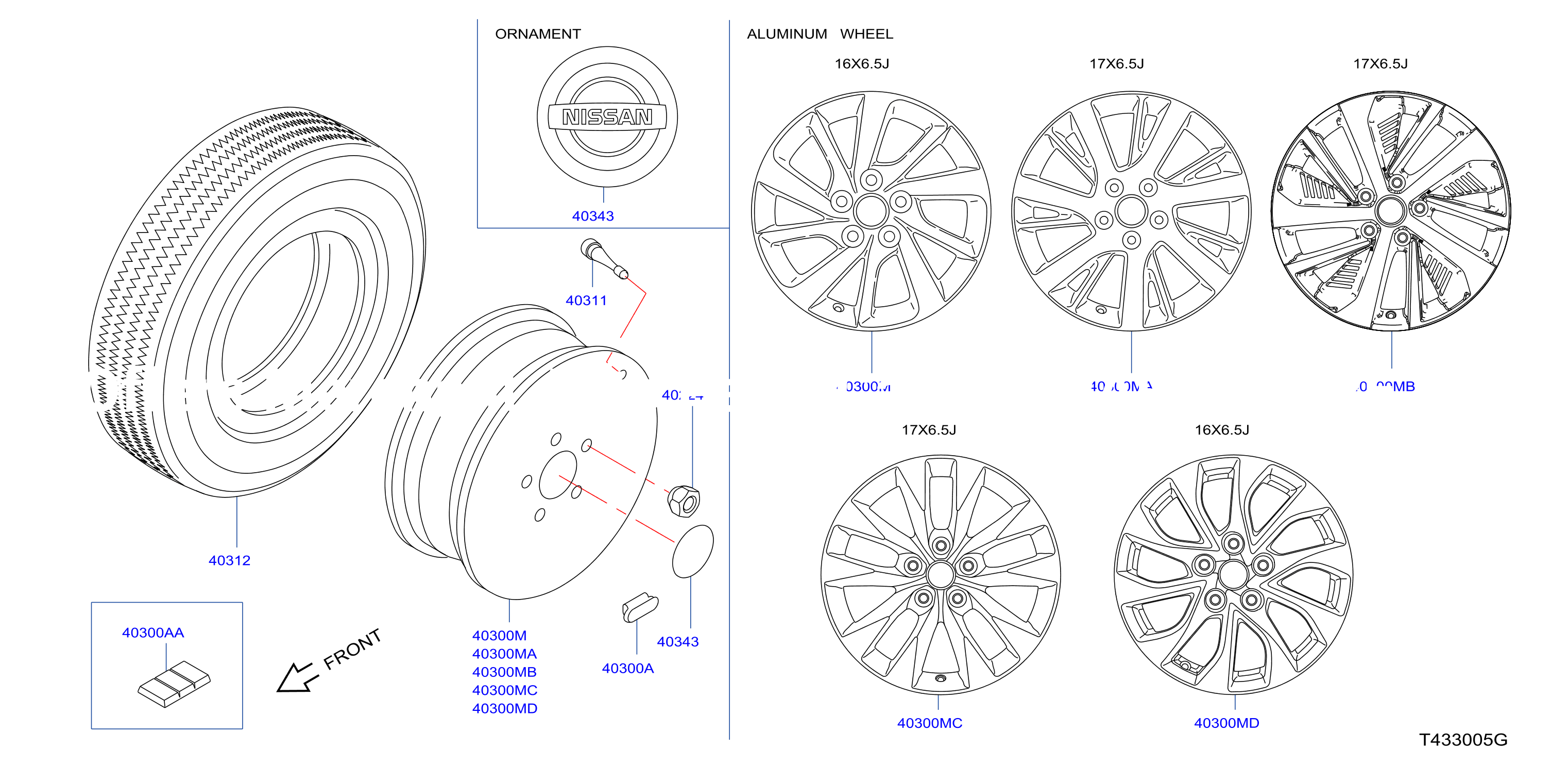 Road Wheel Tire Aluminum Wo Tpms