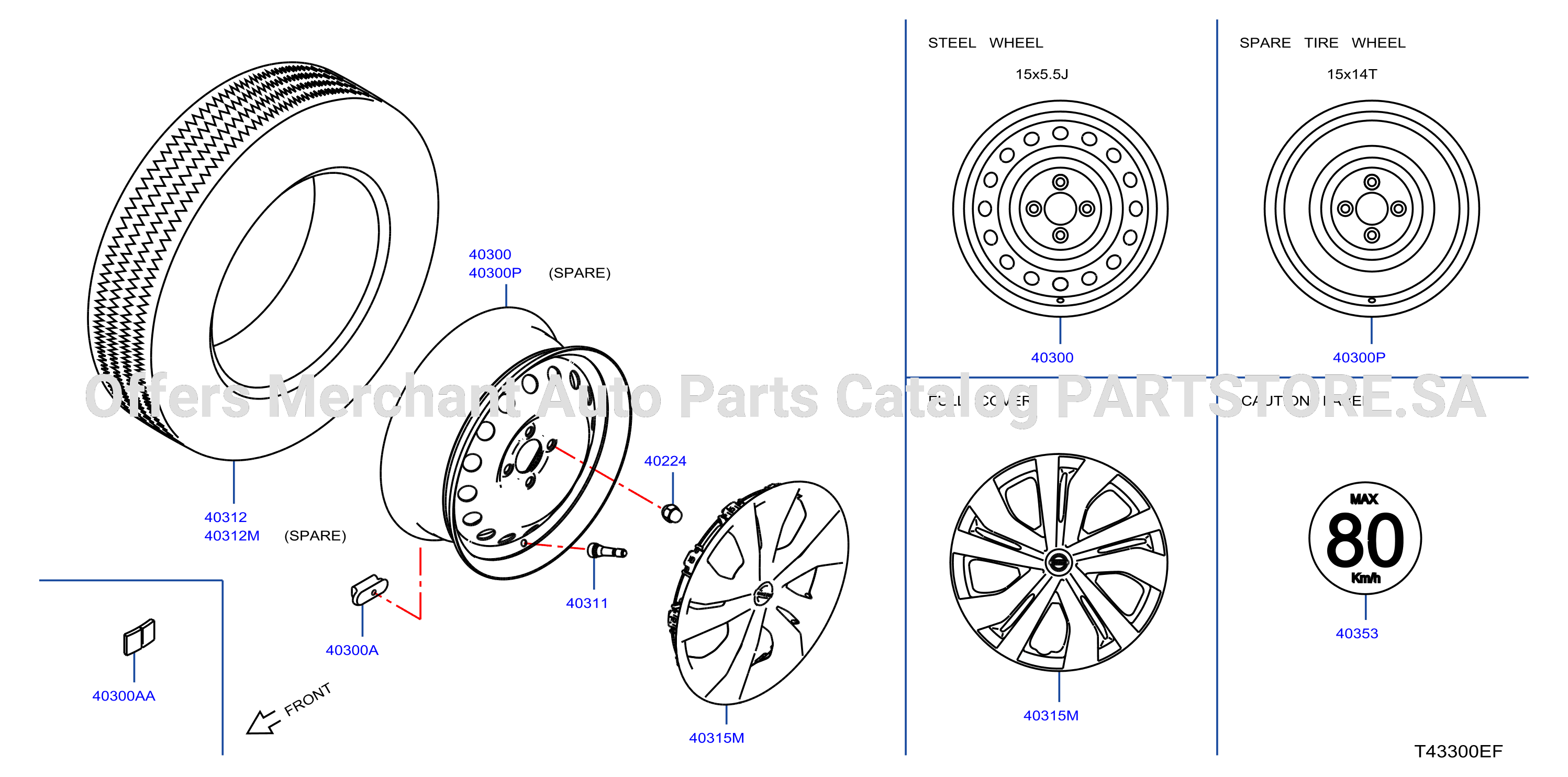 Road Wheel Tire Steel Spare Wheel