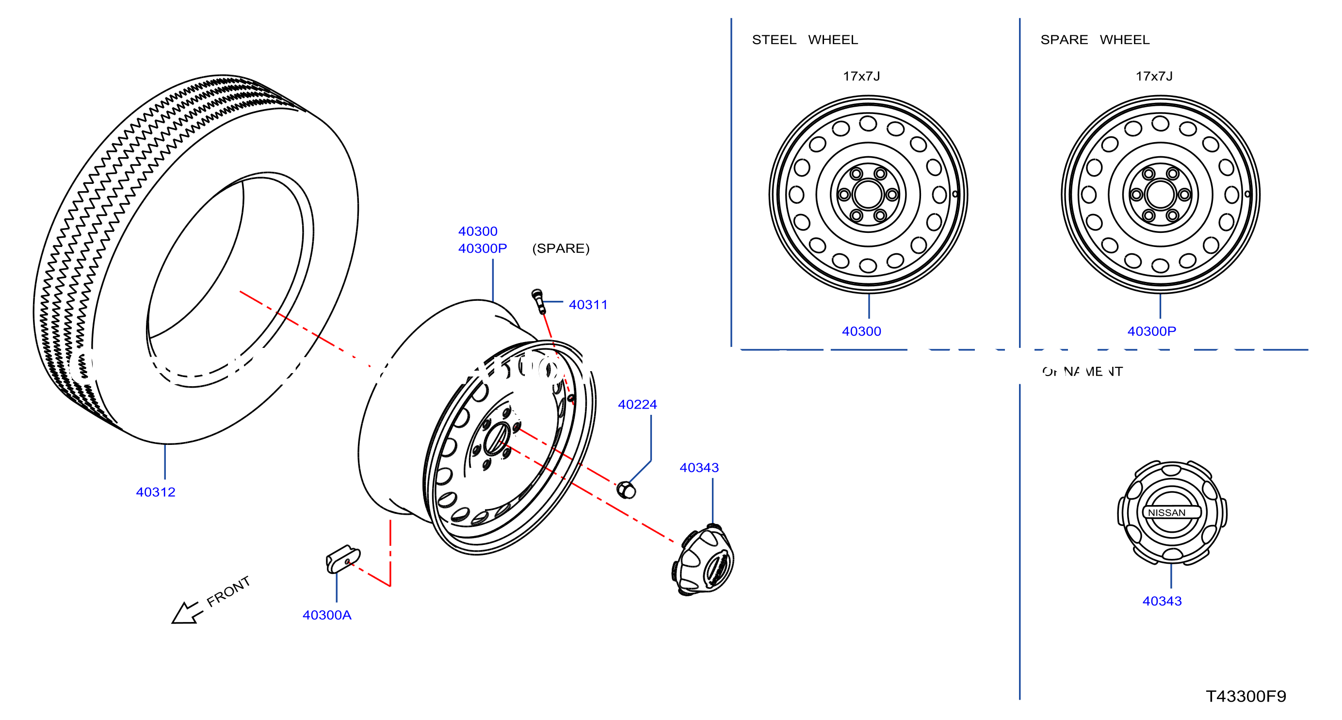 Road Wheel Tire Steel Spare Wheel D C