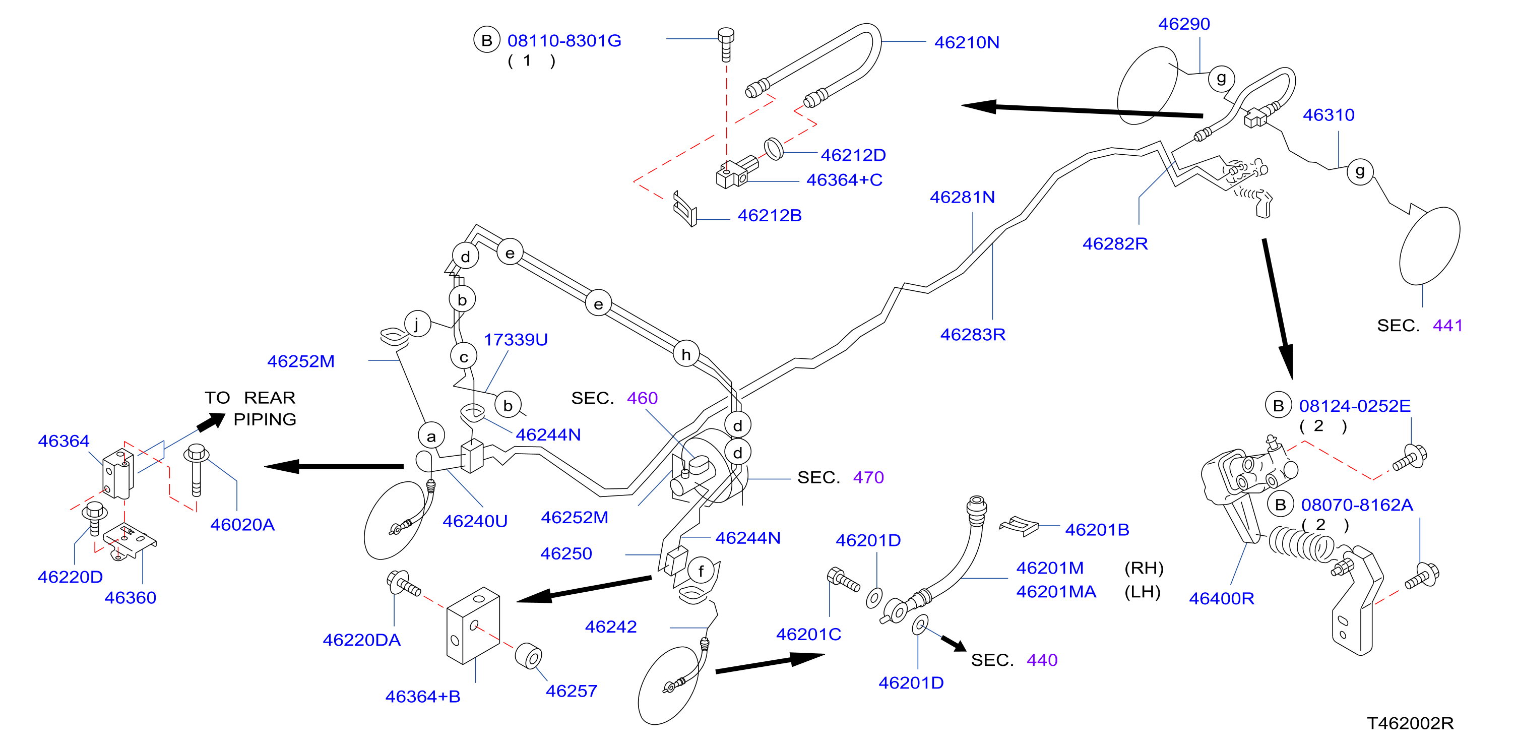 Brake Piping Control Piping W / O Abs