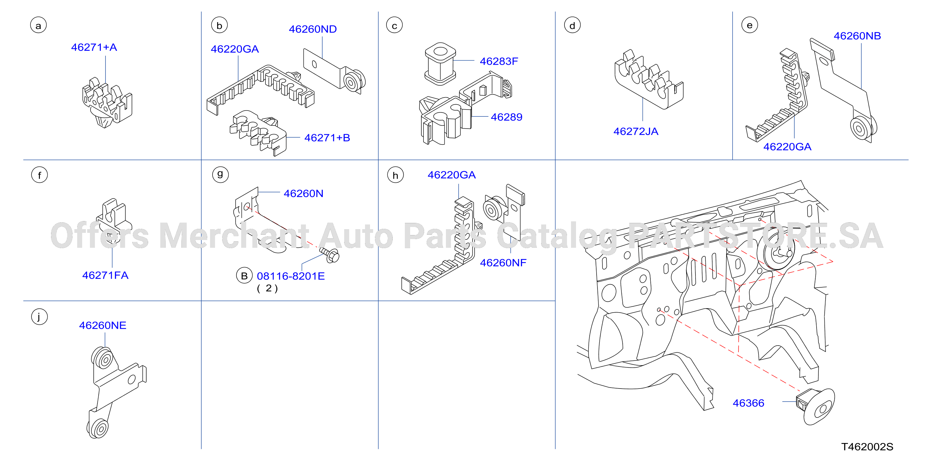 Brake Piping Control Clamp Insulator W / O Abs