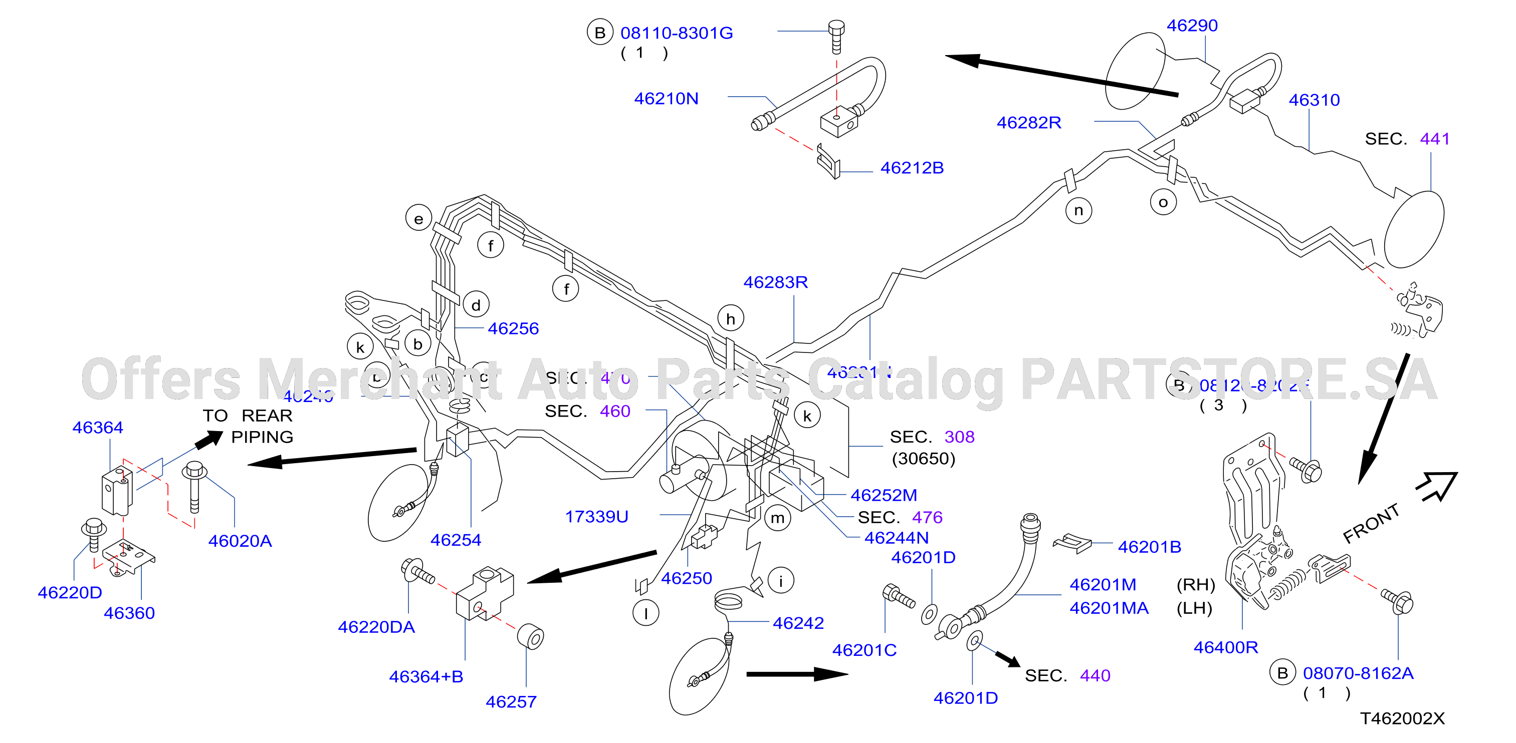 Brake Piping Control Piping With Abs