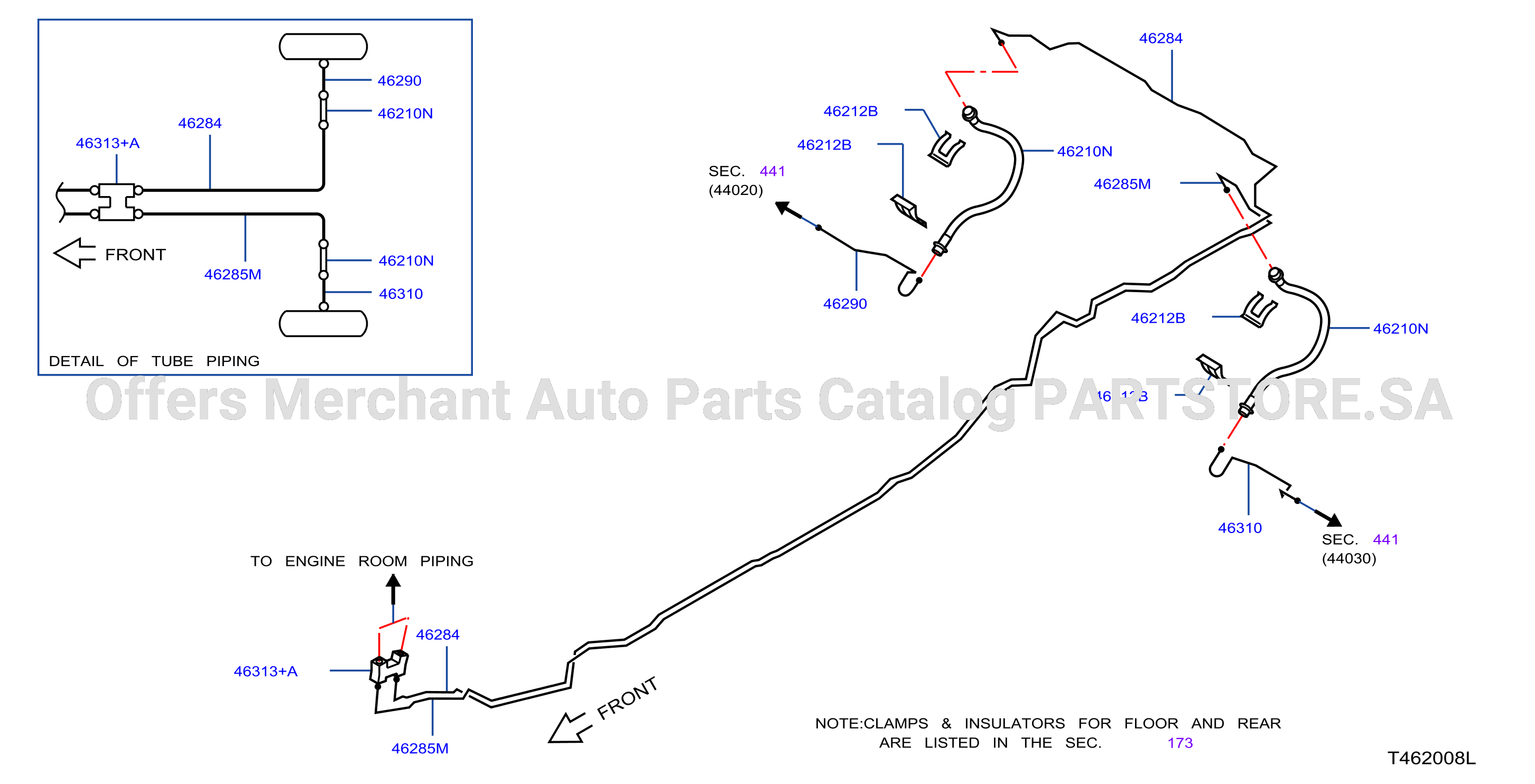 Brake Piping Control Rear Piping