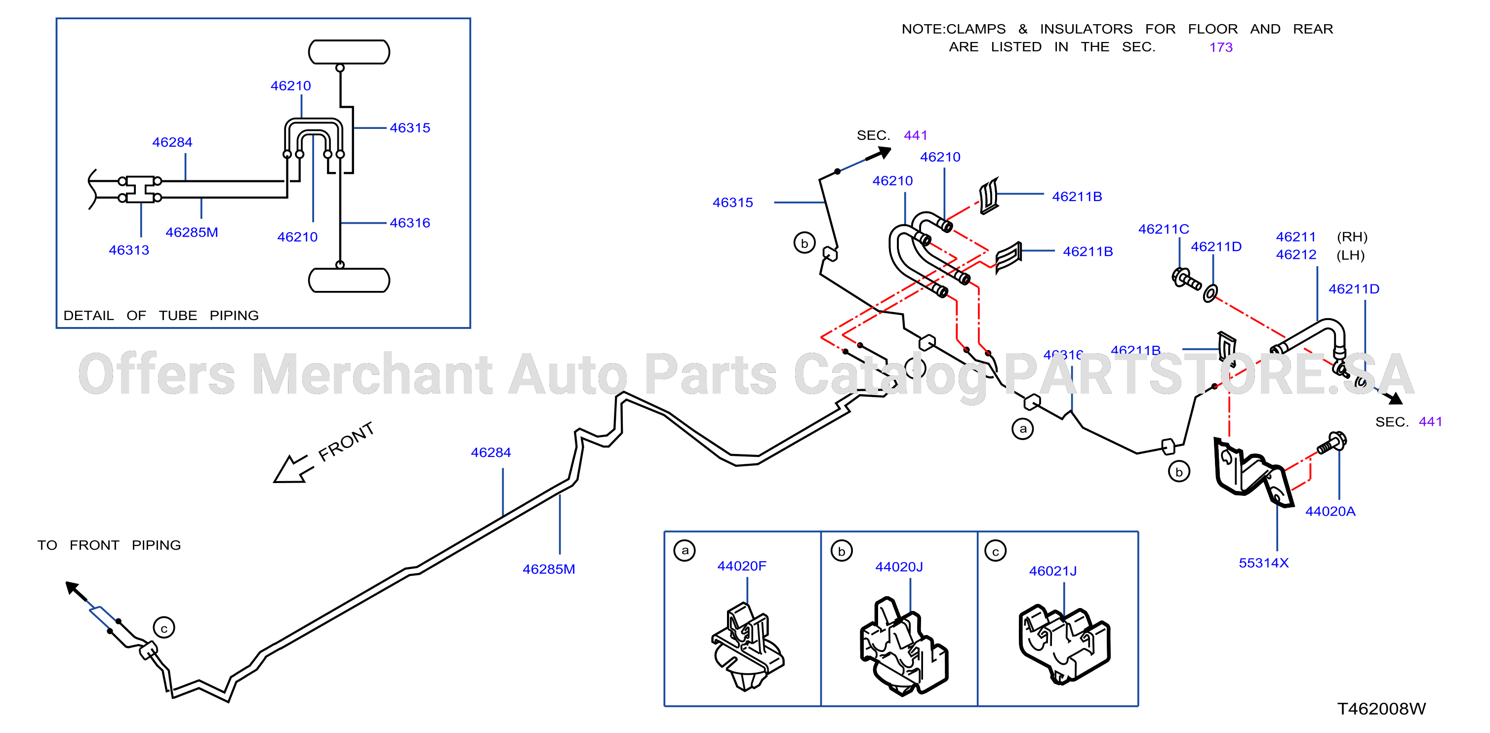 Brake Piping Control Clamp Insulator