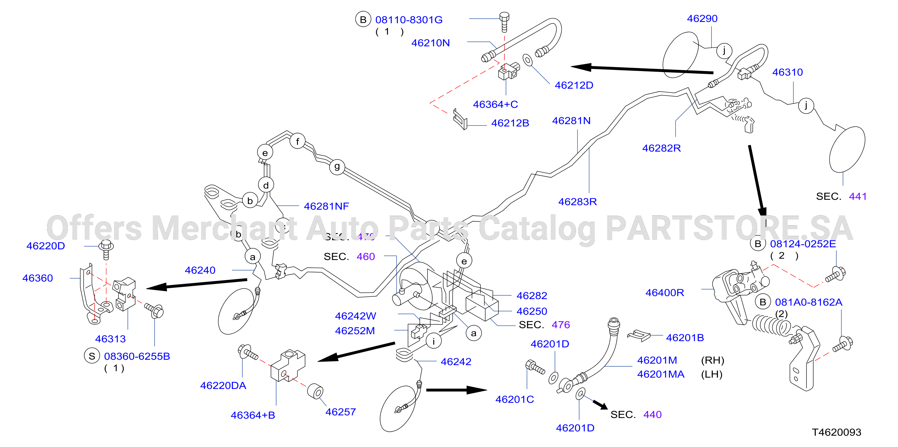 Brake Piping Control Piping 2Wd Abs