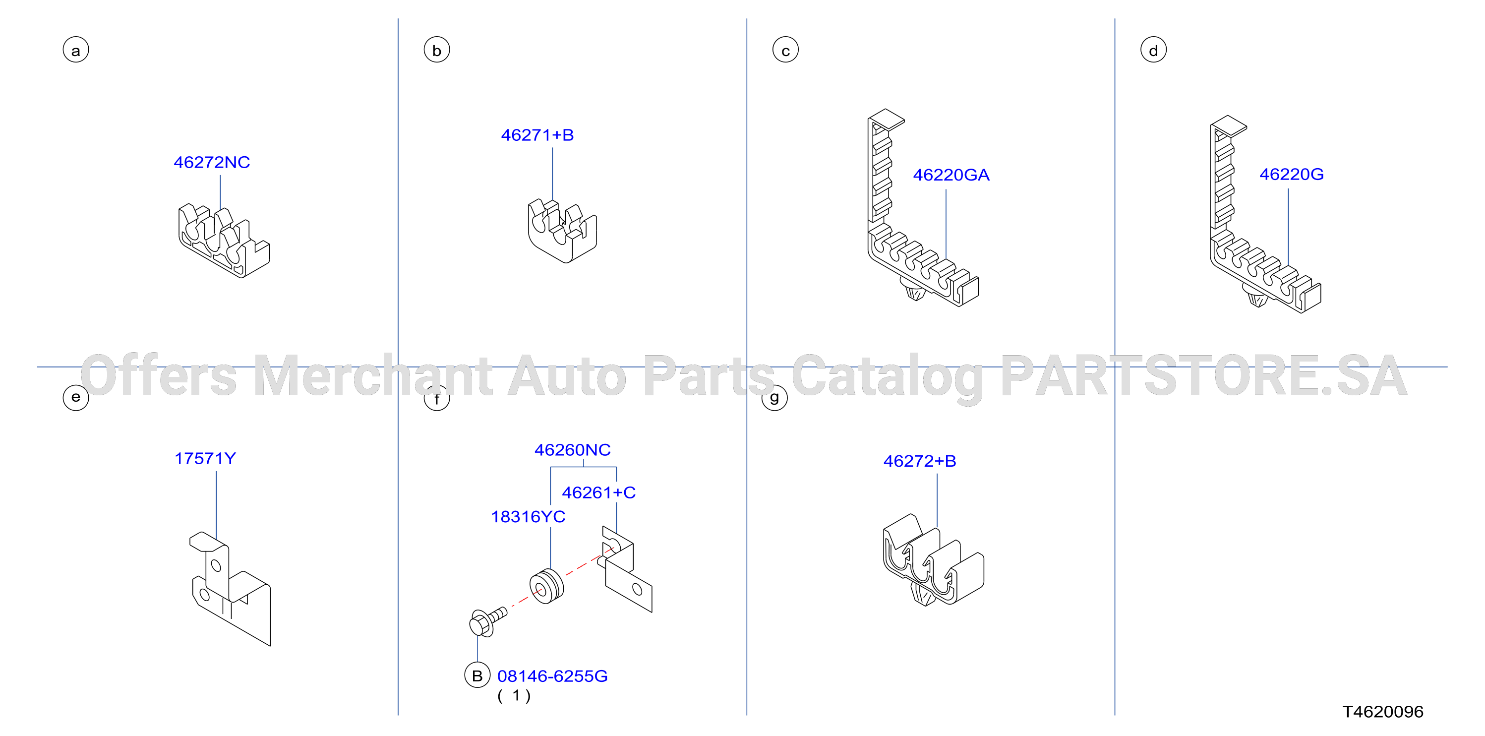 Brake Piping Control Clamp Insulator 2Wd Option