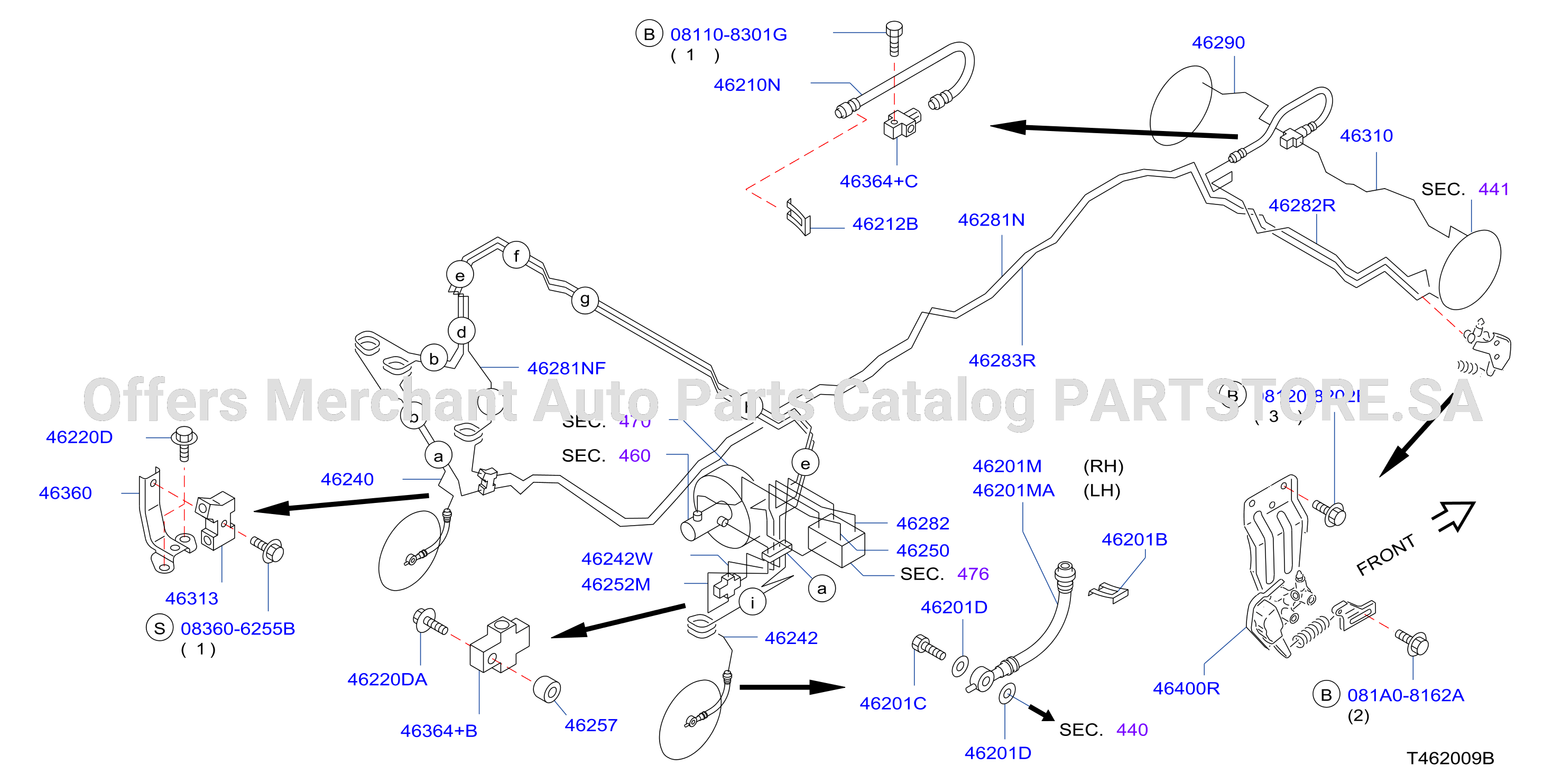 Brake Piping Control Piping 4Wd Abs