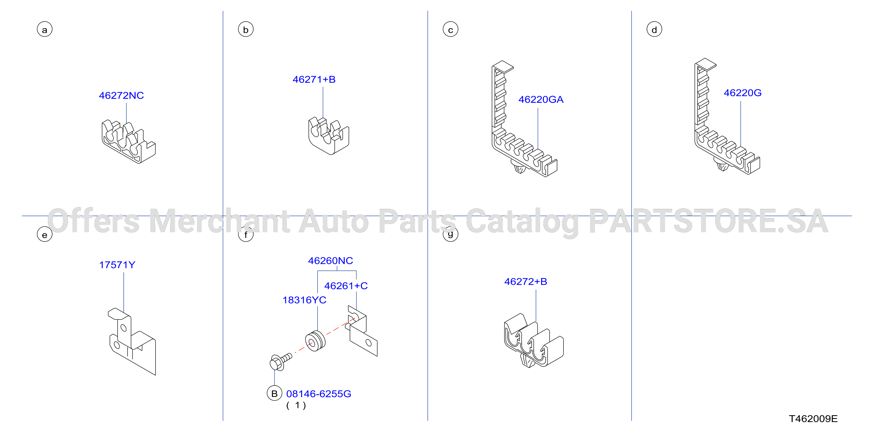 Brake Piping Control Clamp Insulator 4Wd Option