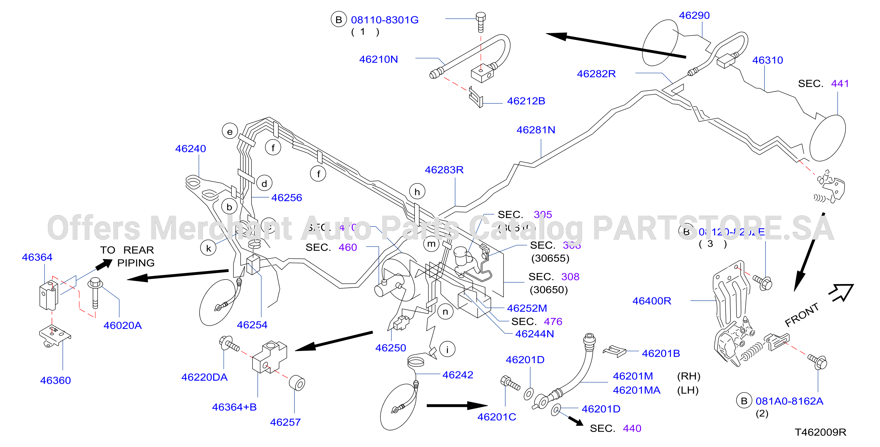 Brake Piping Control Piping 4Wd Abs