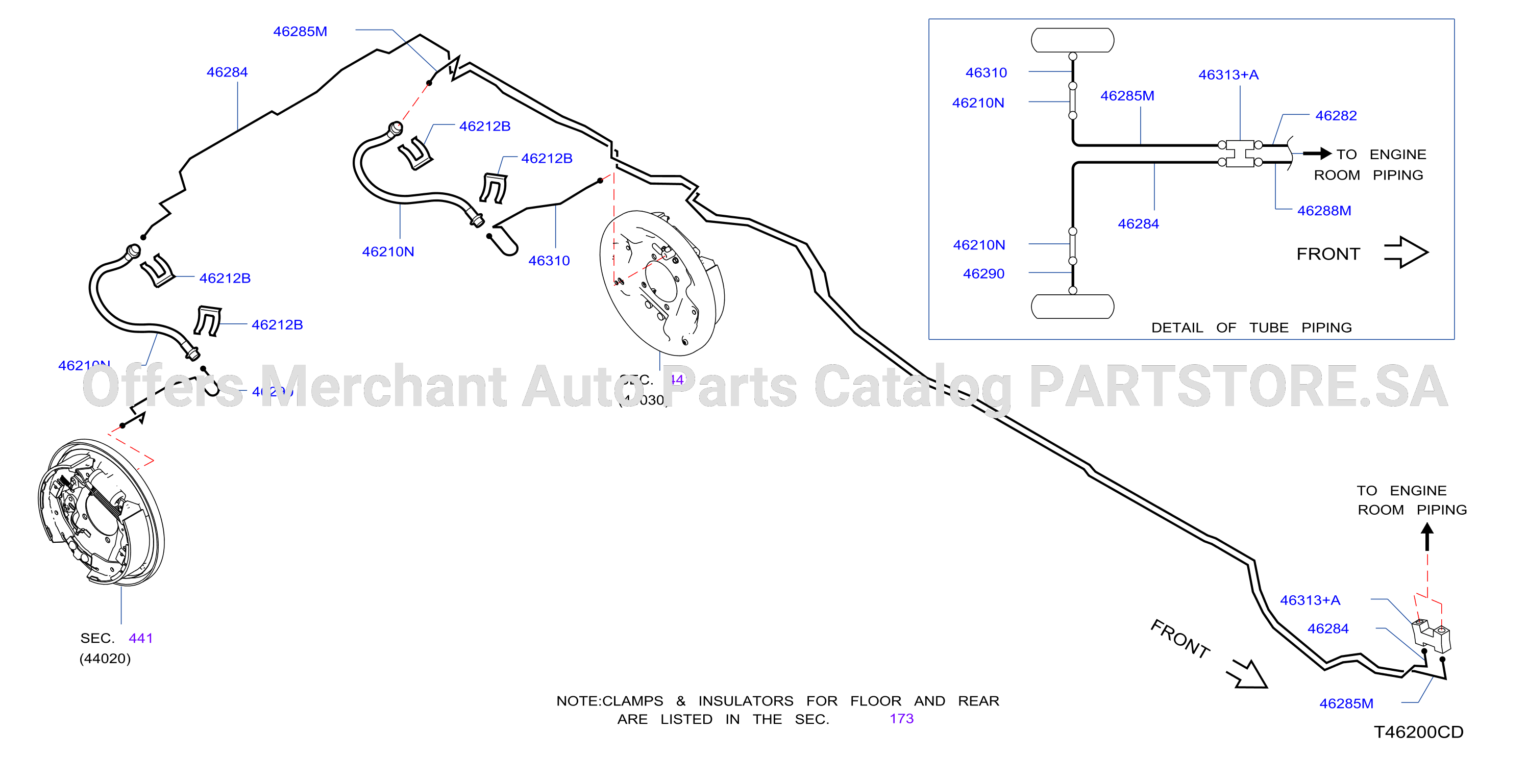 Brake Piping Control Body Piping