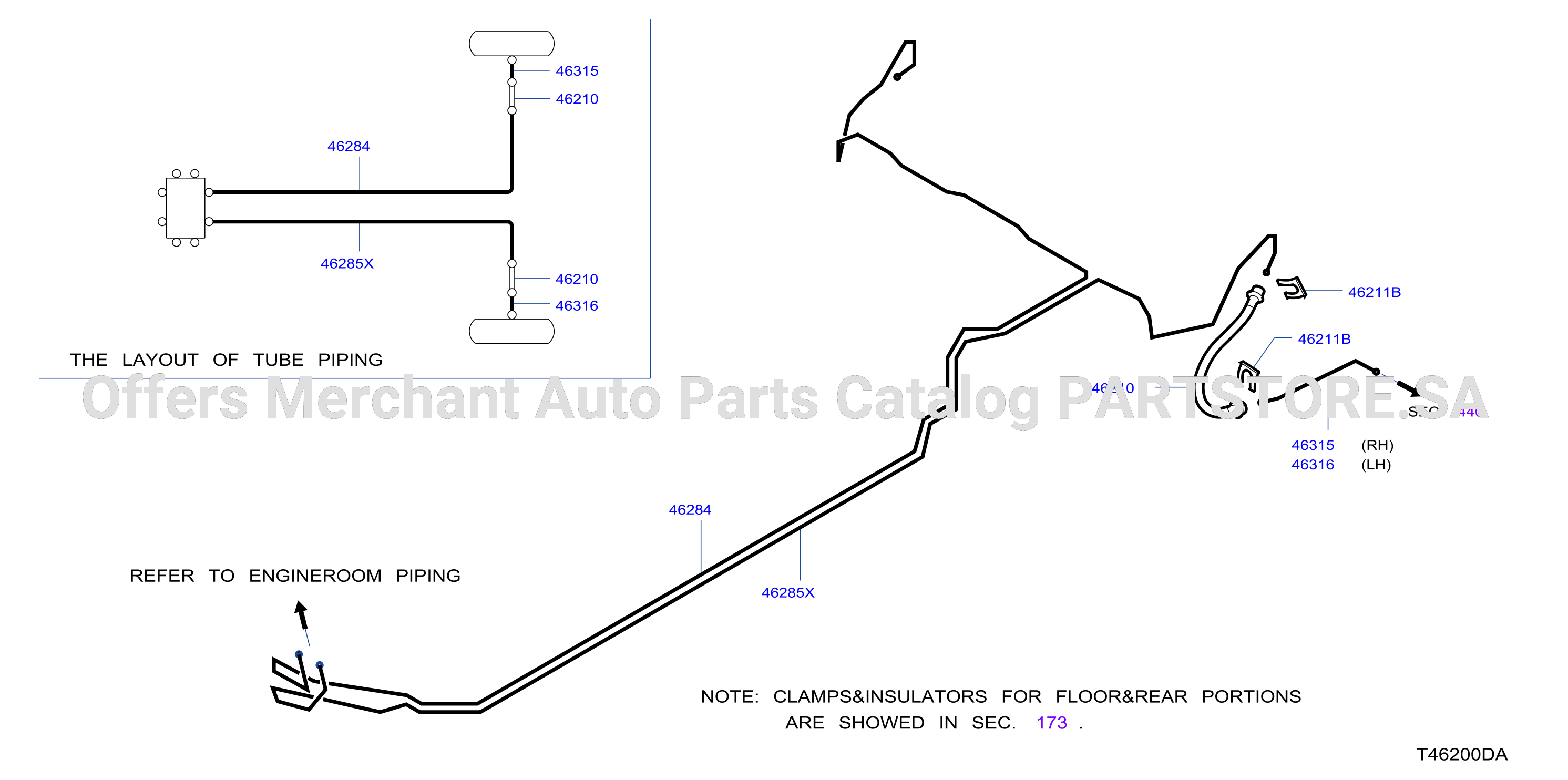 Brake Piping Control Rear Piping