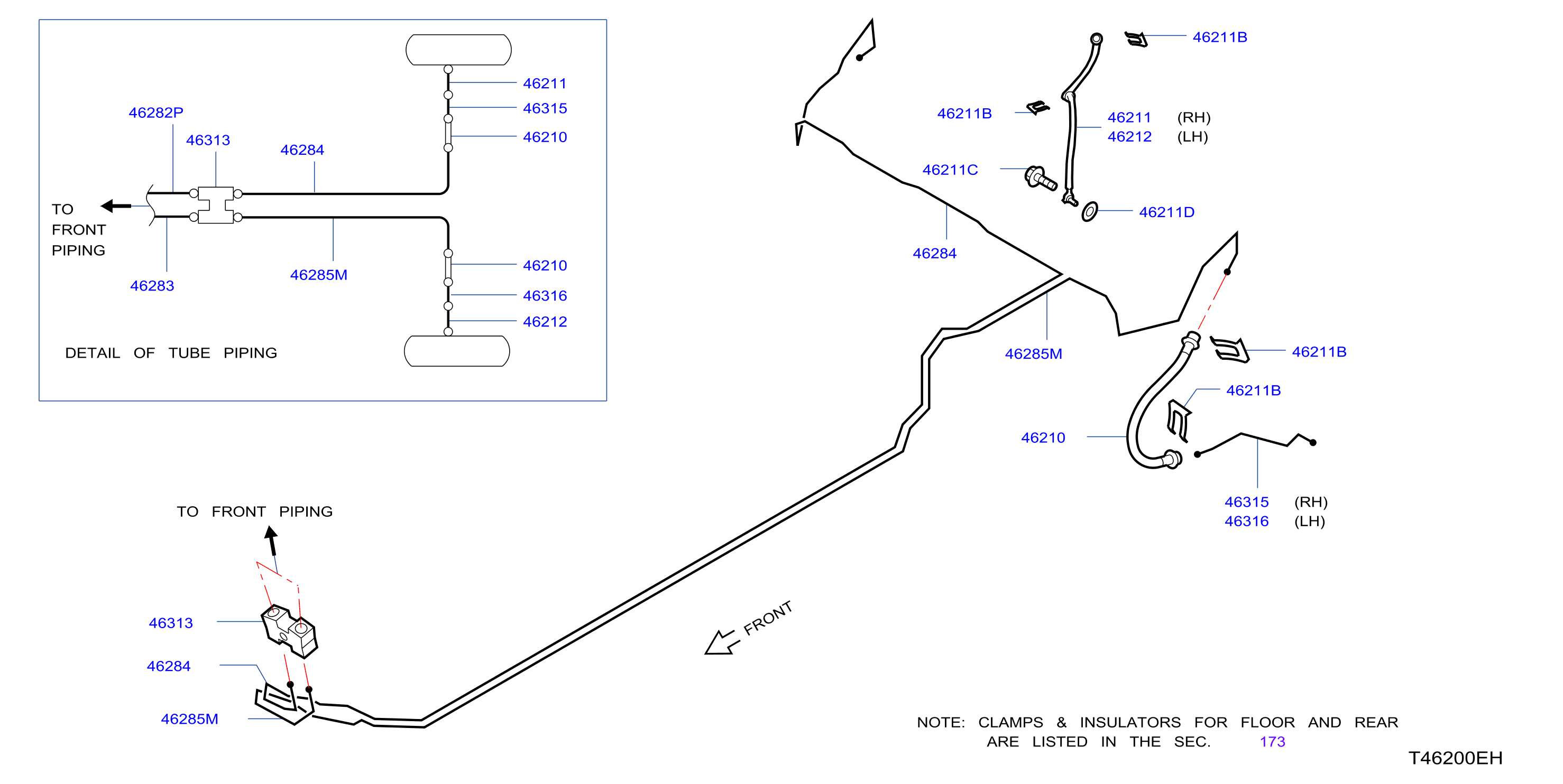 Brake Piping Control Rear Piping
