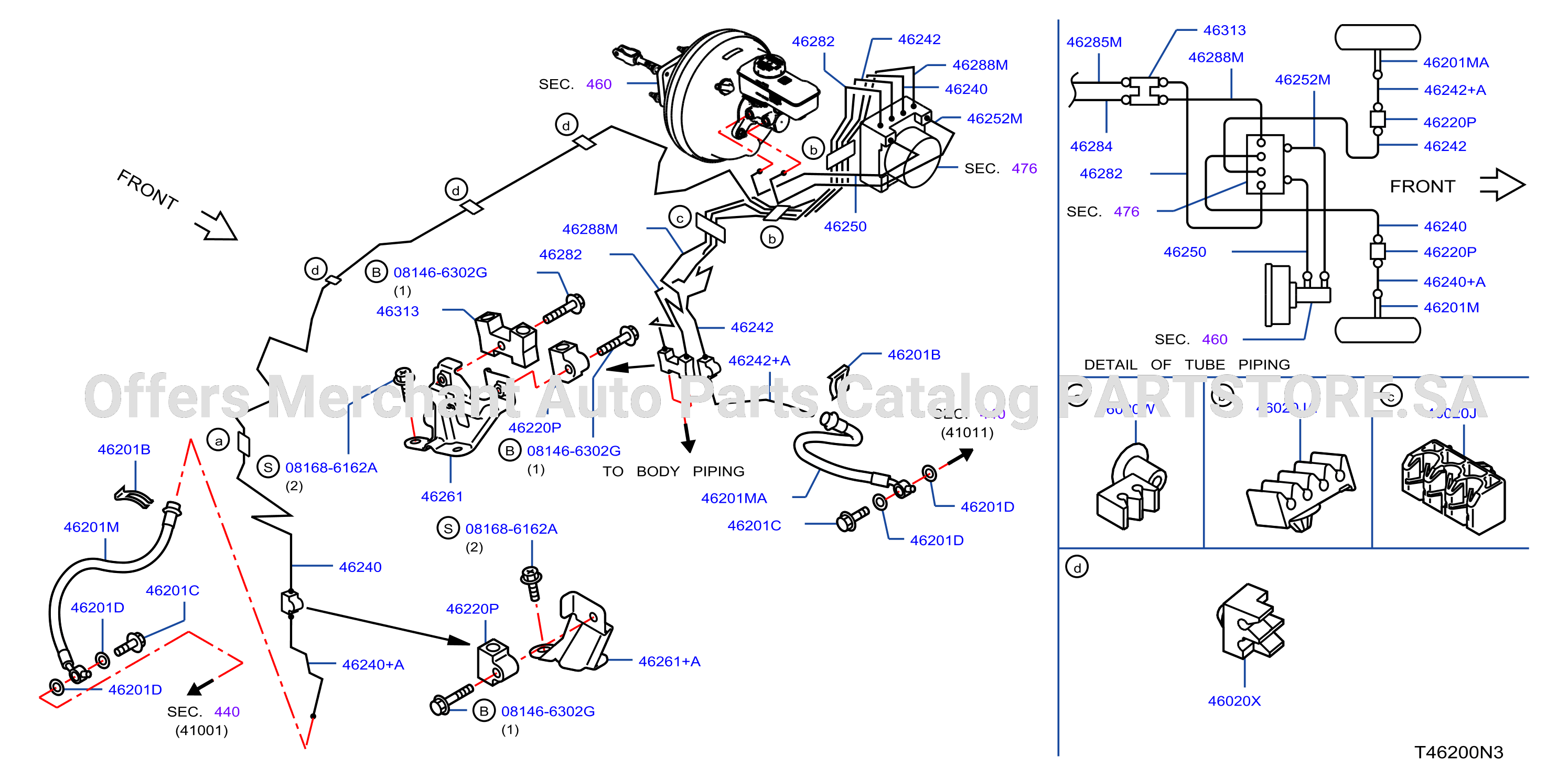 Brake Piping Control Piping