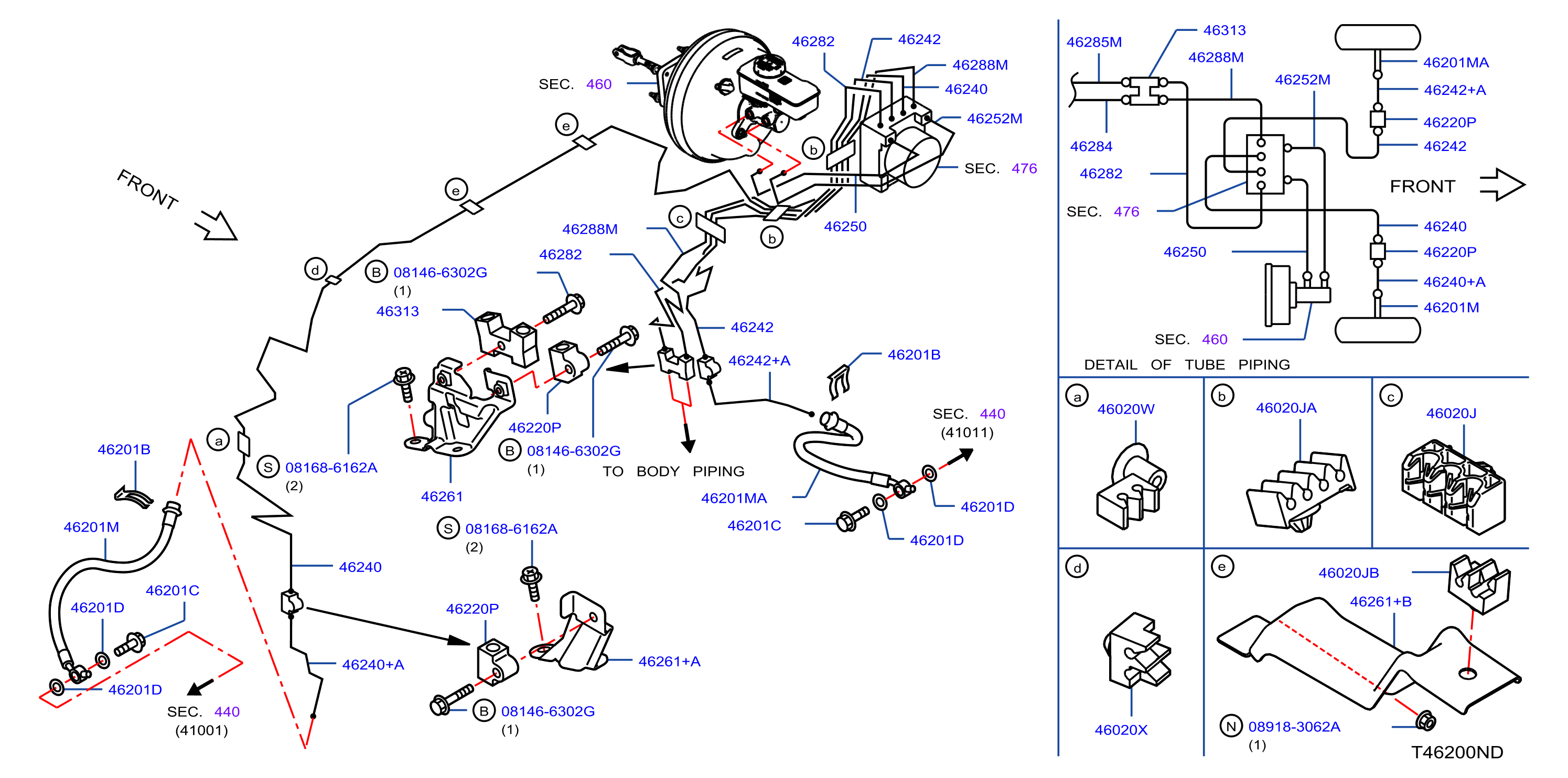 Brake Piping Control Piping