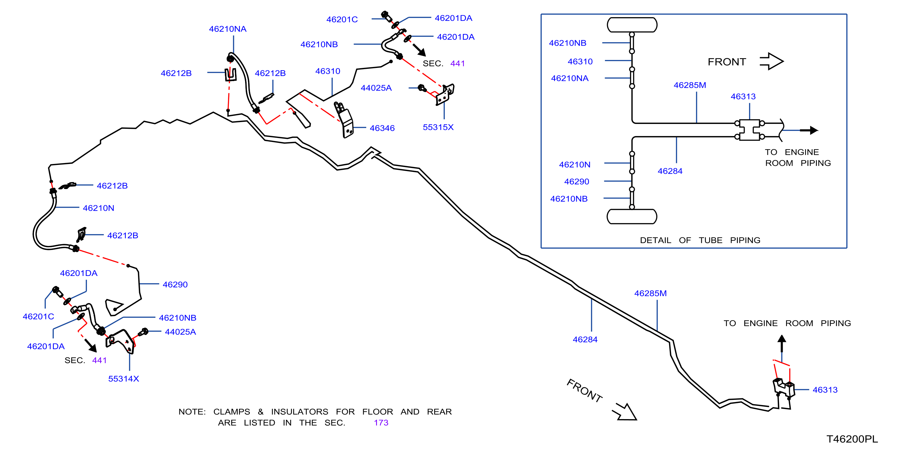 Brake Piping Control Clamp Insulator