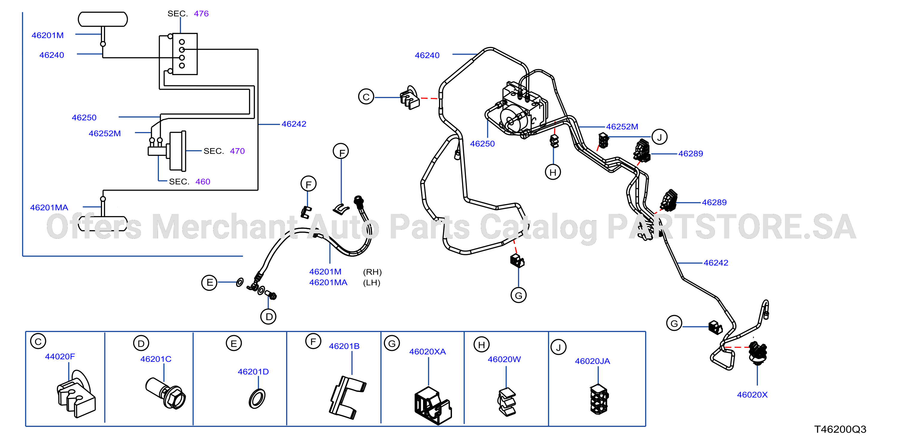 Brake Piping Control Front Piping