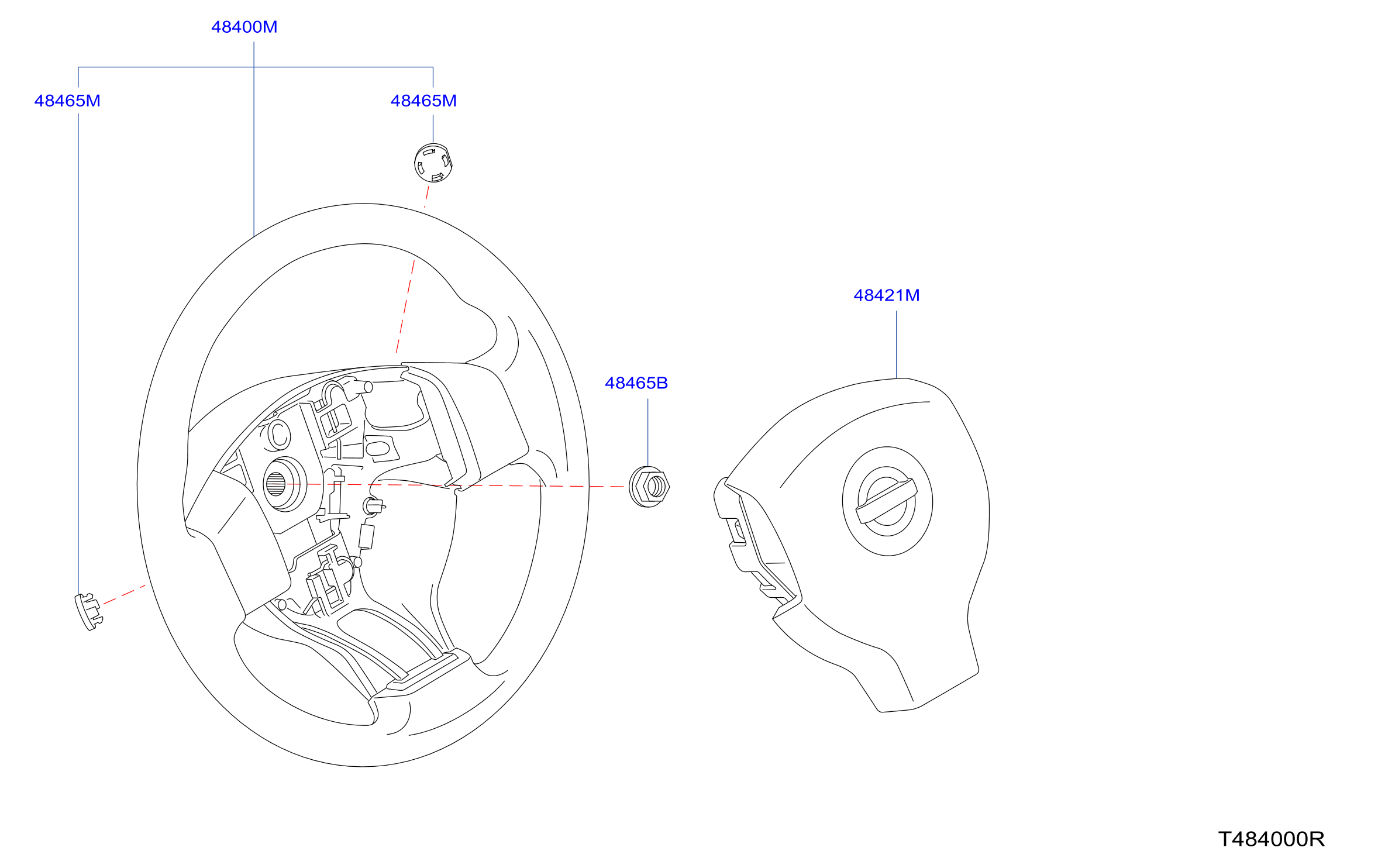 Steering Wheel Airbag Less