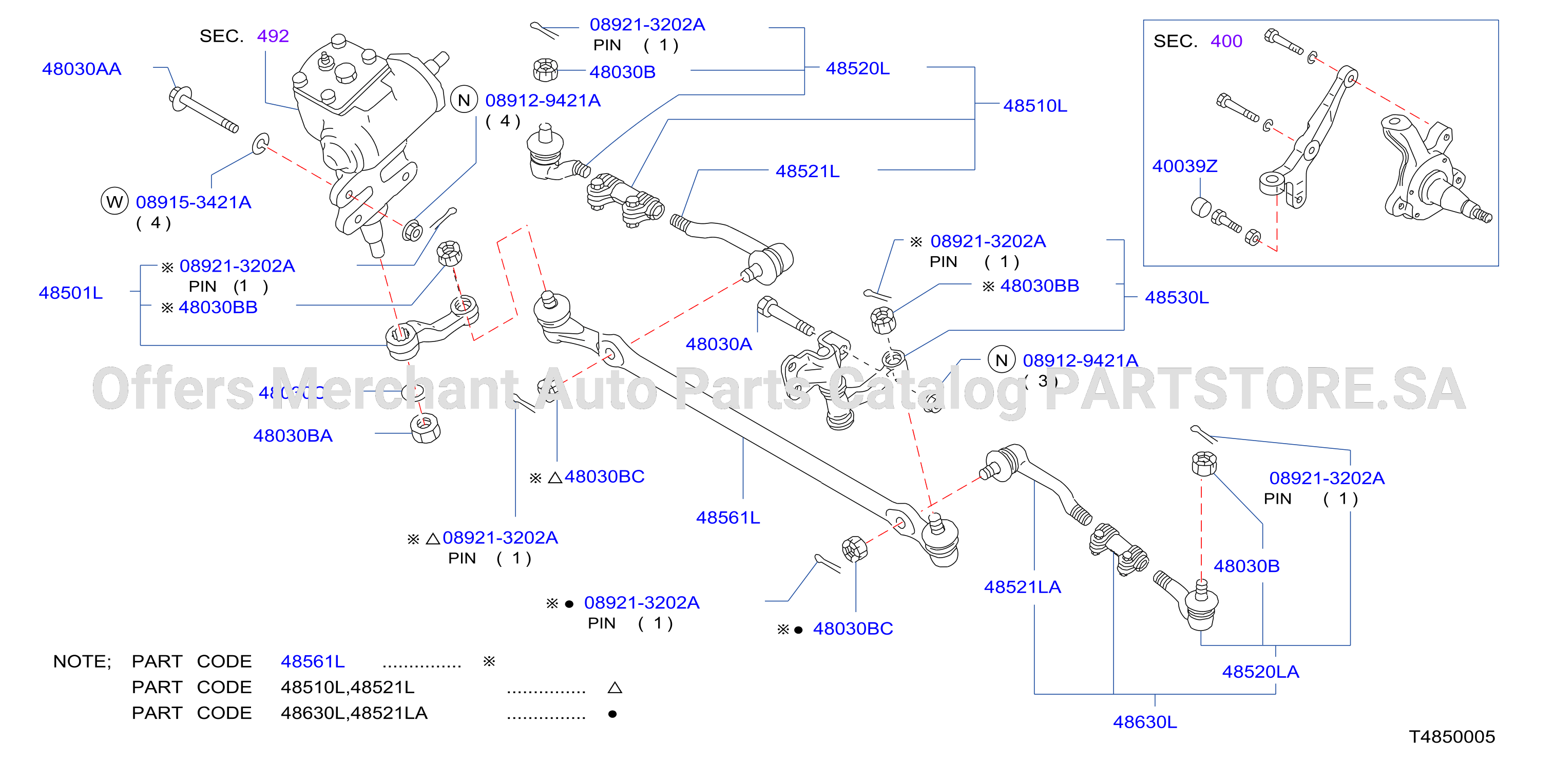 Steering Linkage Manual Steering