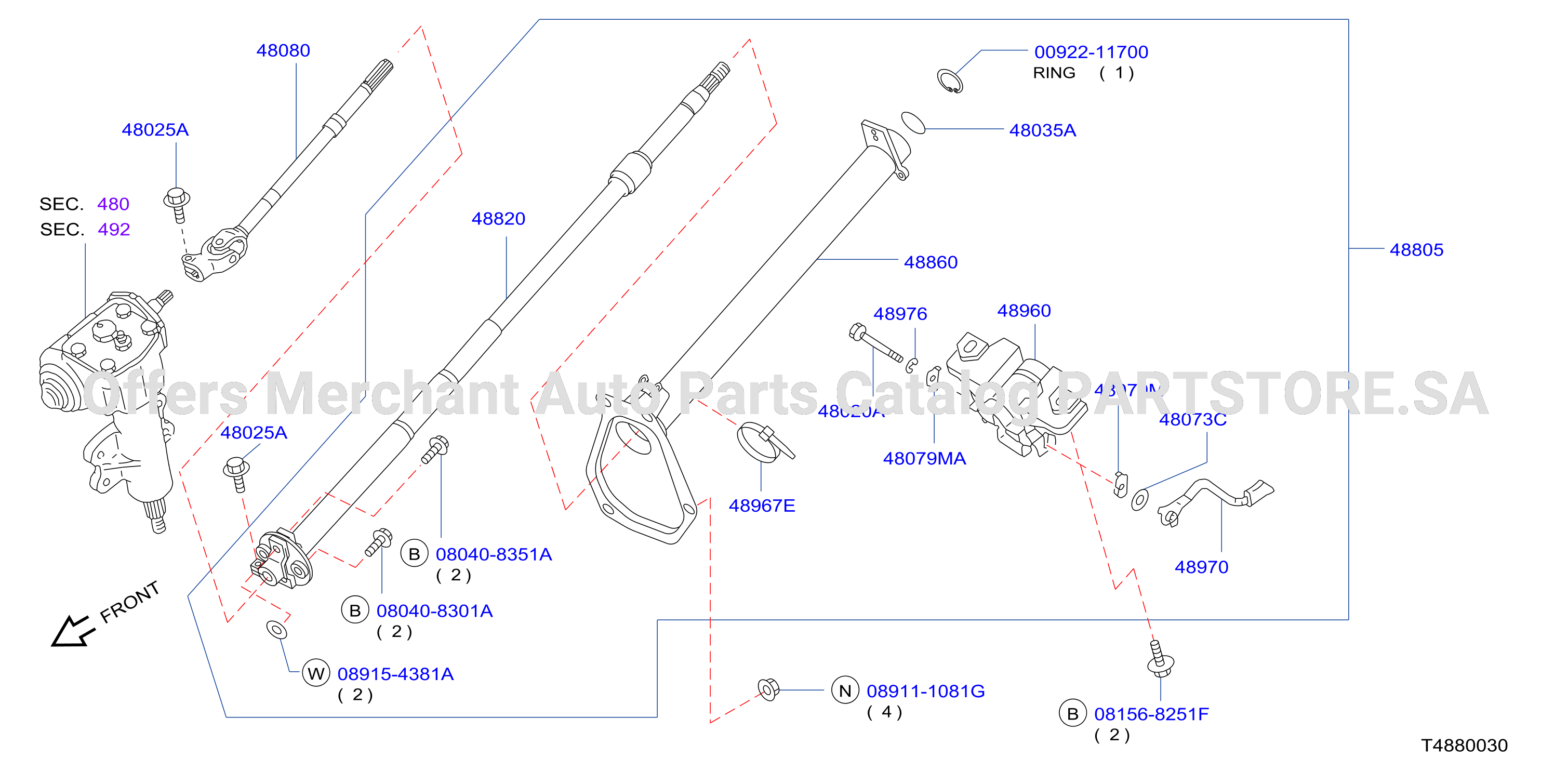 Steering Column 2Wd 4Wd