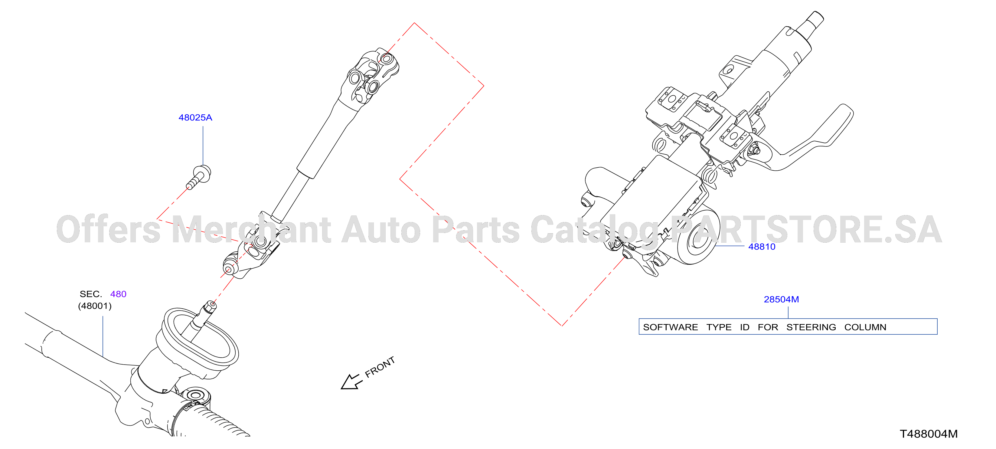 Steering Column Brazil Hr16De