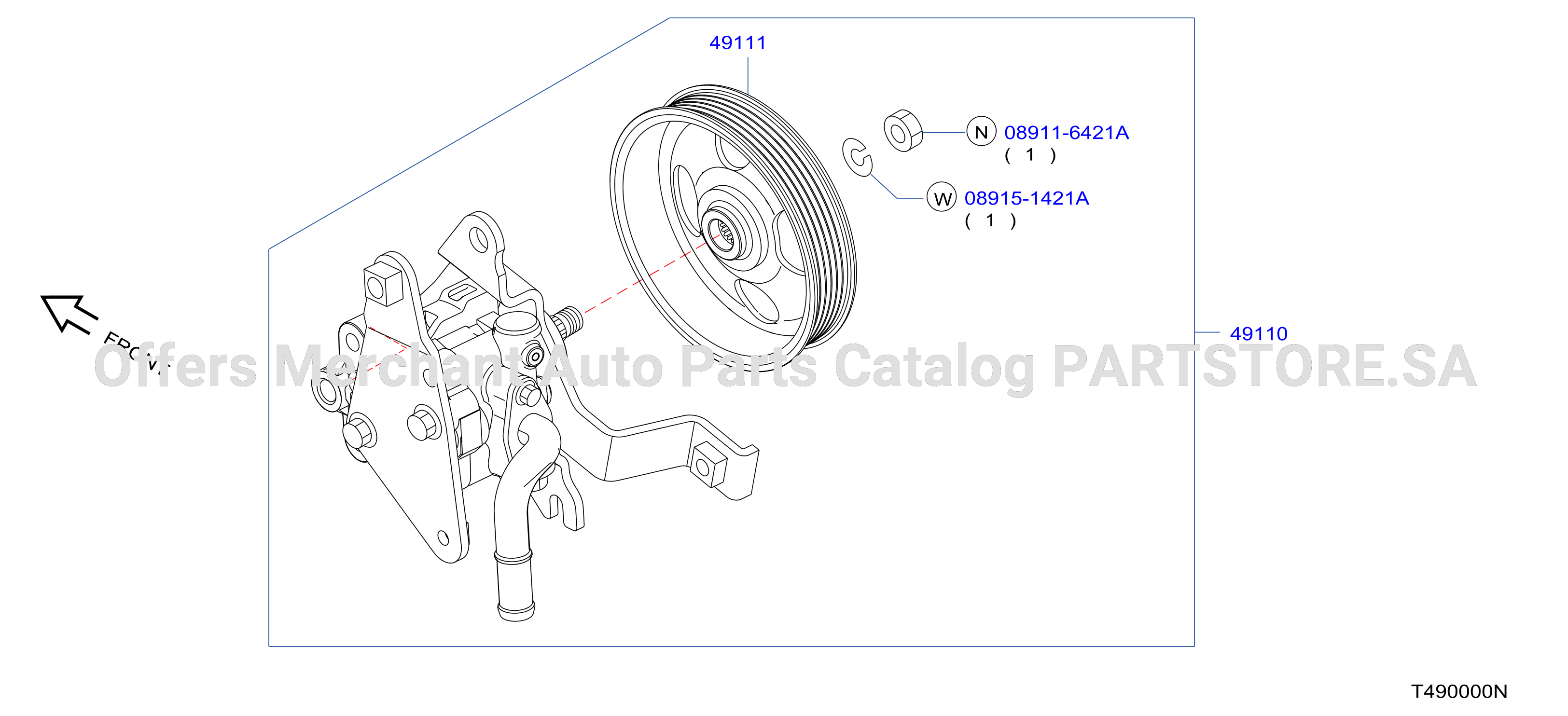 Power Steering Pump Qr25De