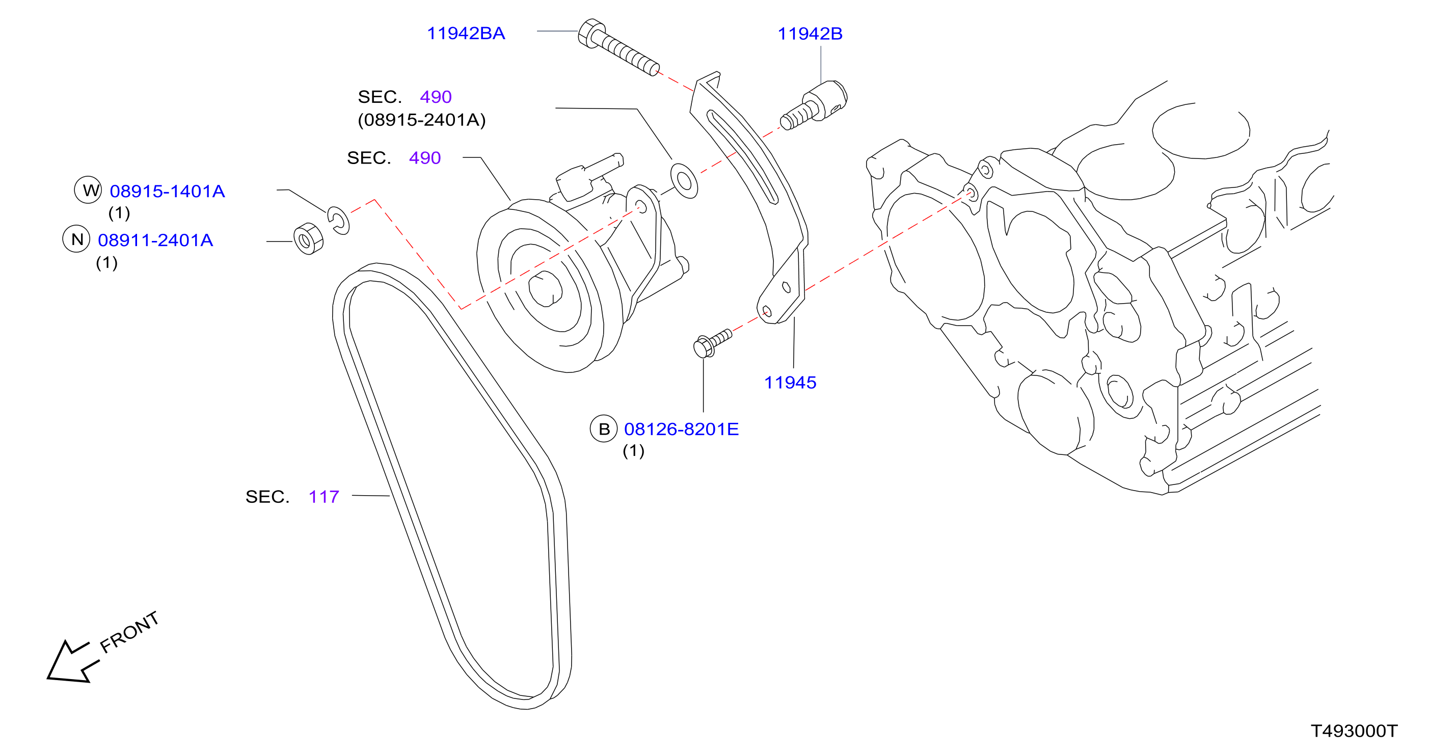 Power Steering Pump Mounting