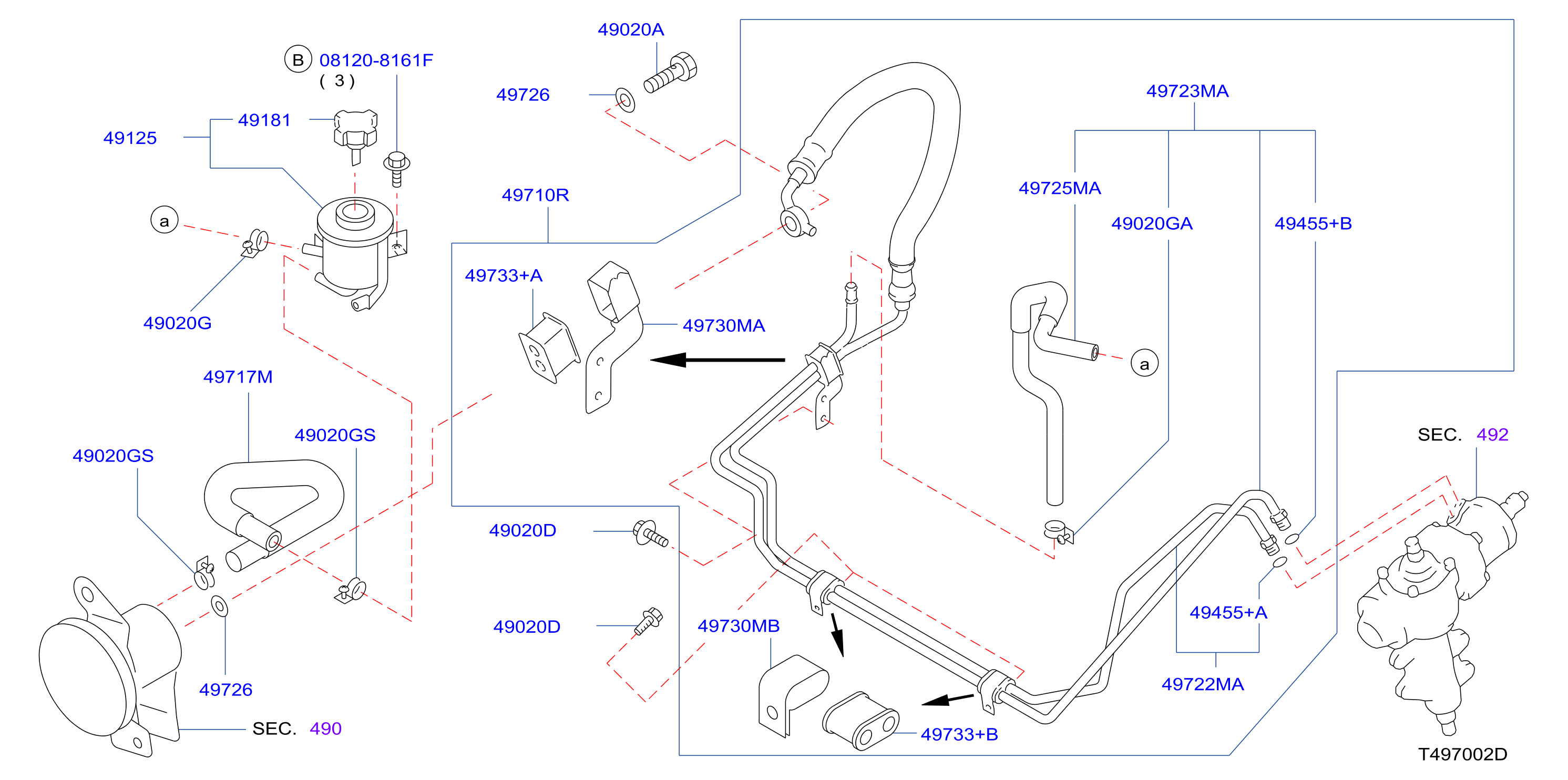 Power Steering Piping Td27