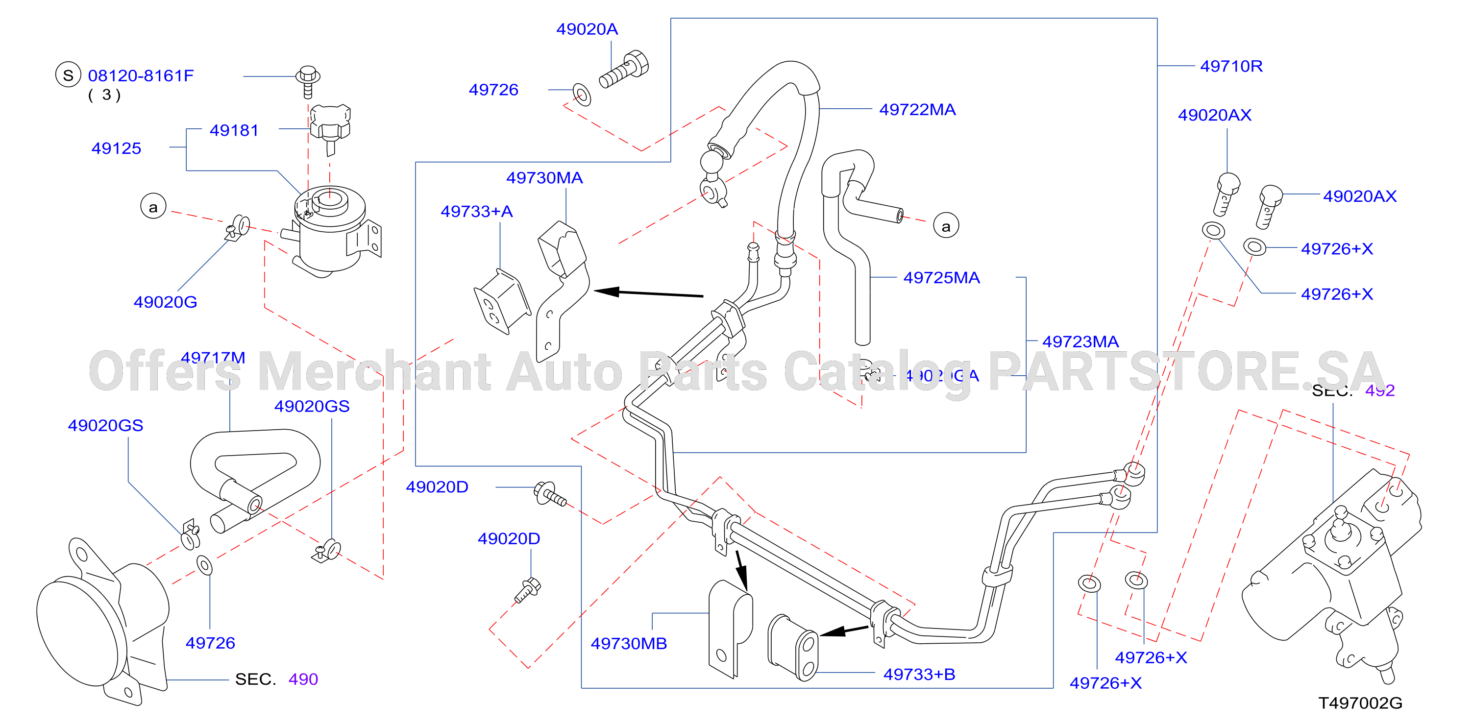 Power Steering Piping Qd32