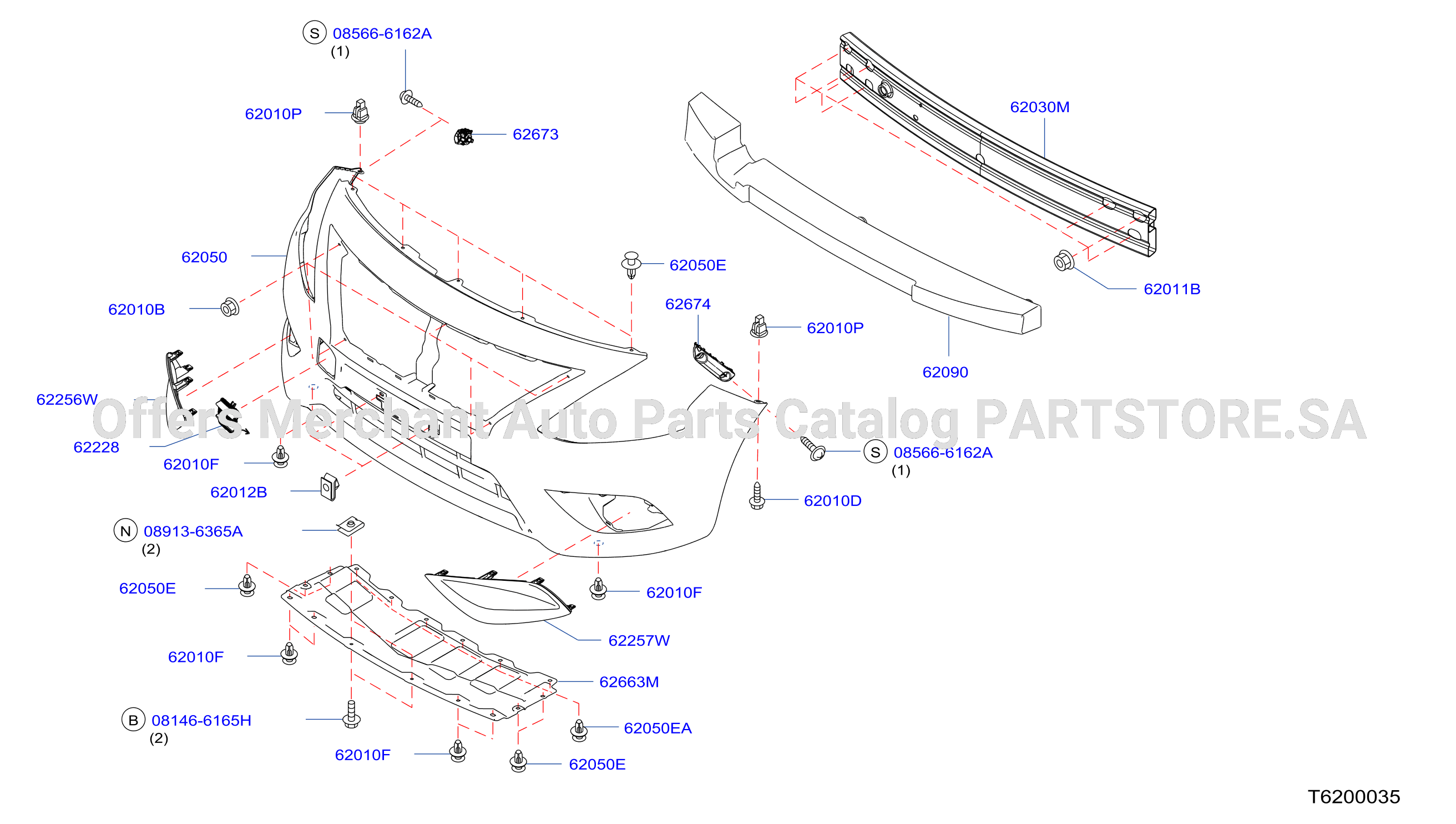 Front Bumper W / O Lower W / O Fog